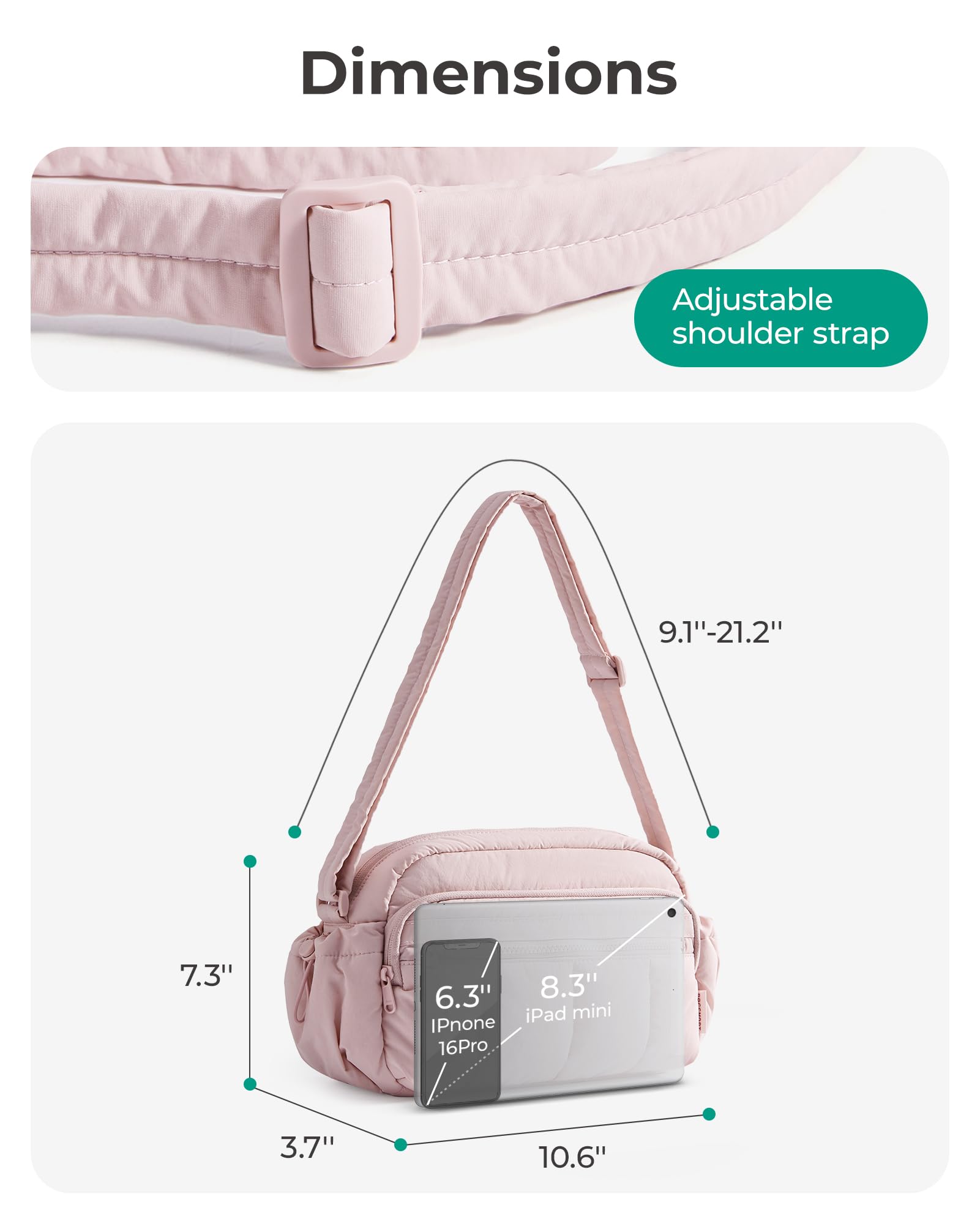 BAGSMART Cross Body Purse