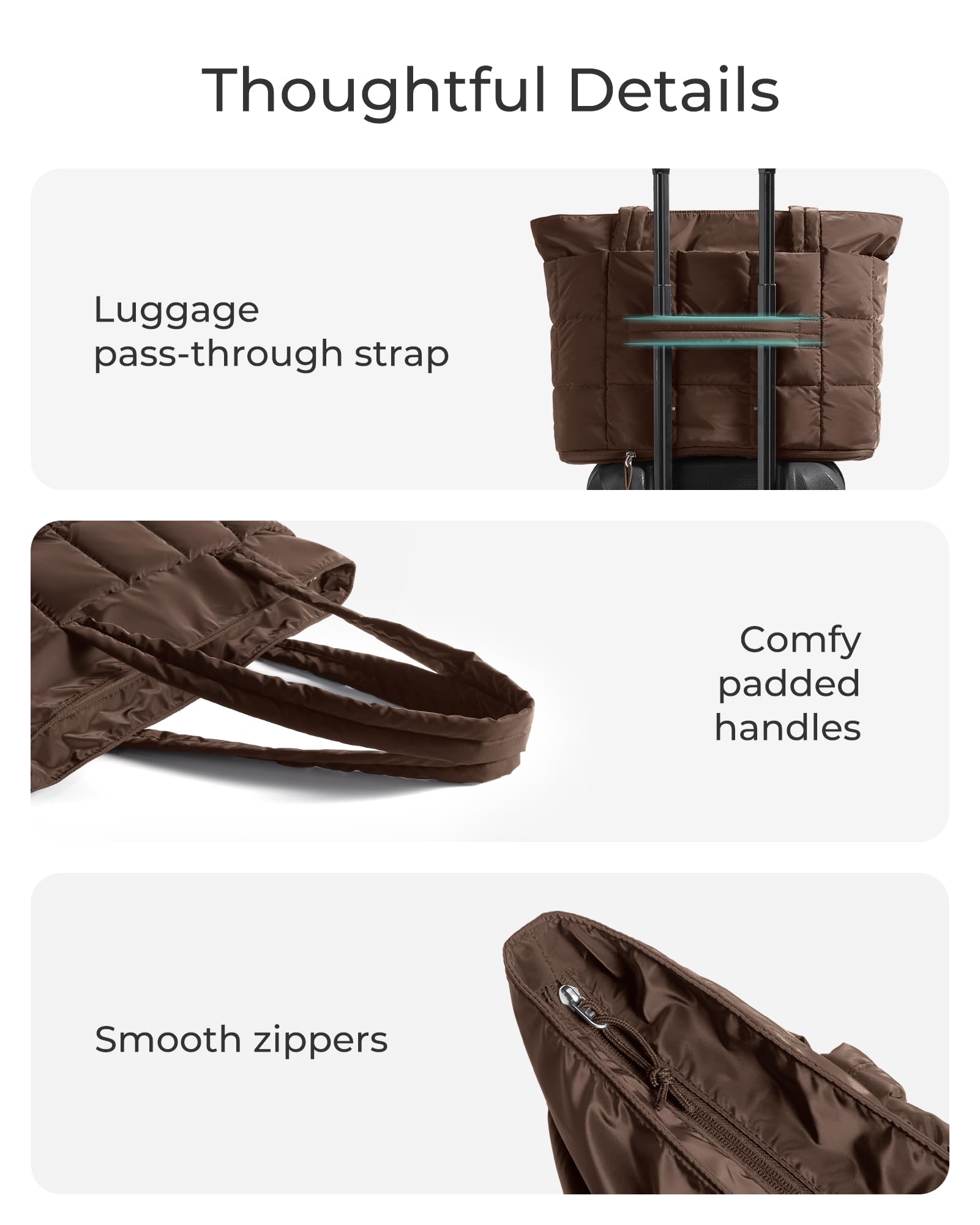 BAGSMART Expandable Tote Bag