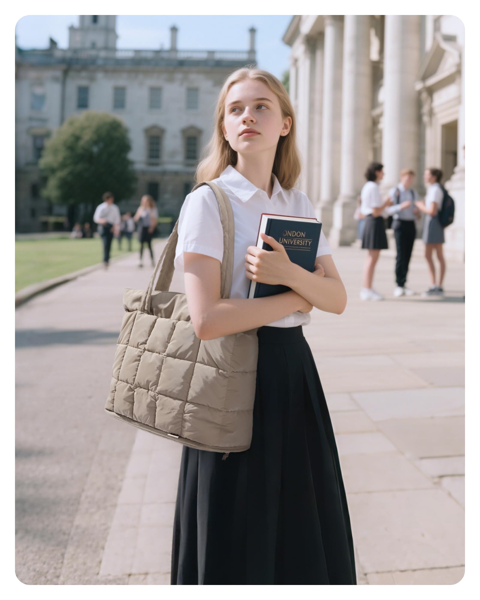 BAGSMART Expandable Tote Bag