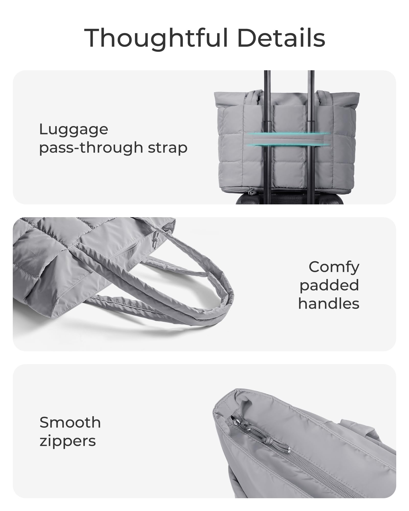 BAGSMART Expandable Tote Bag