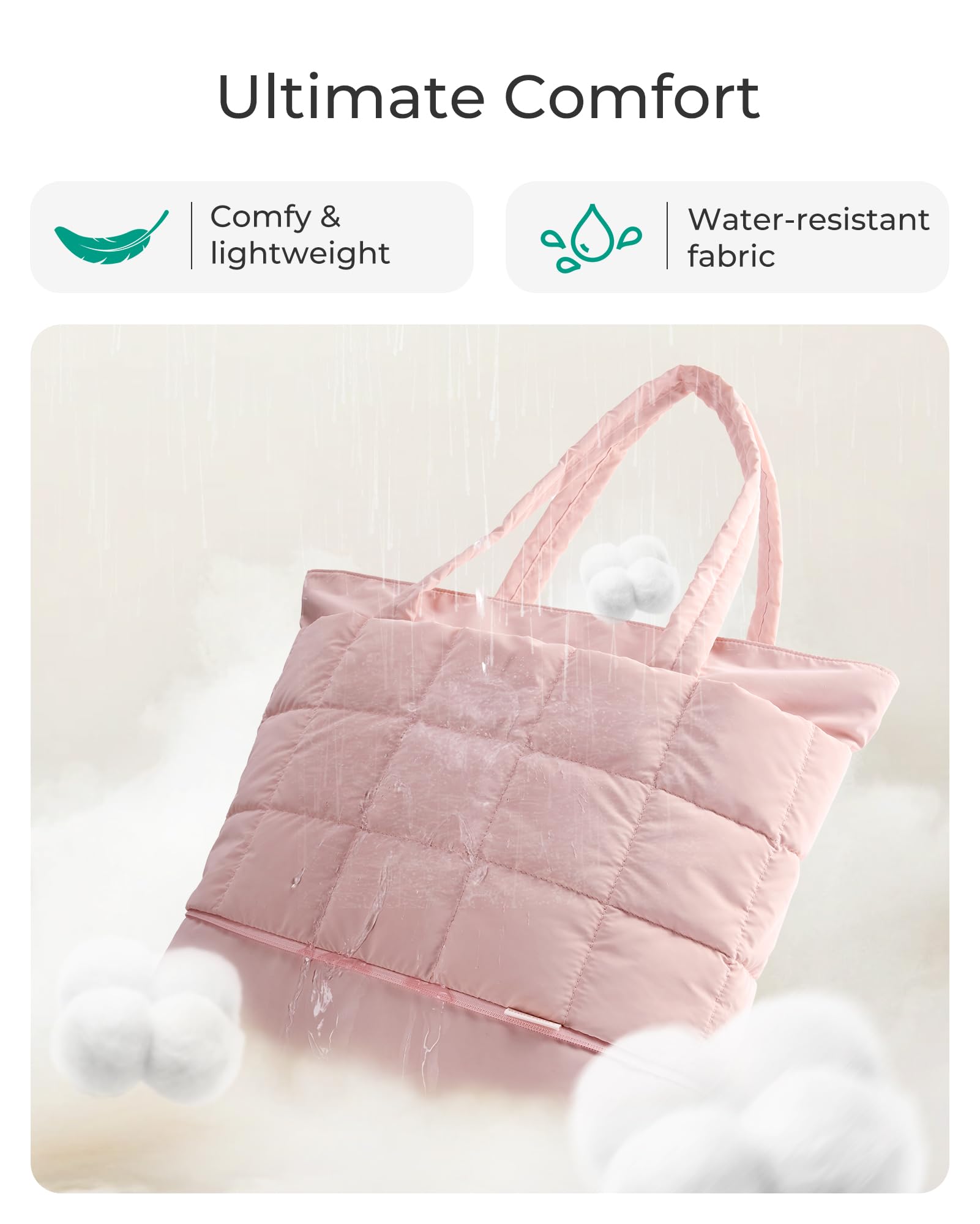 BAGSMART Expandable Tote Bag