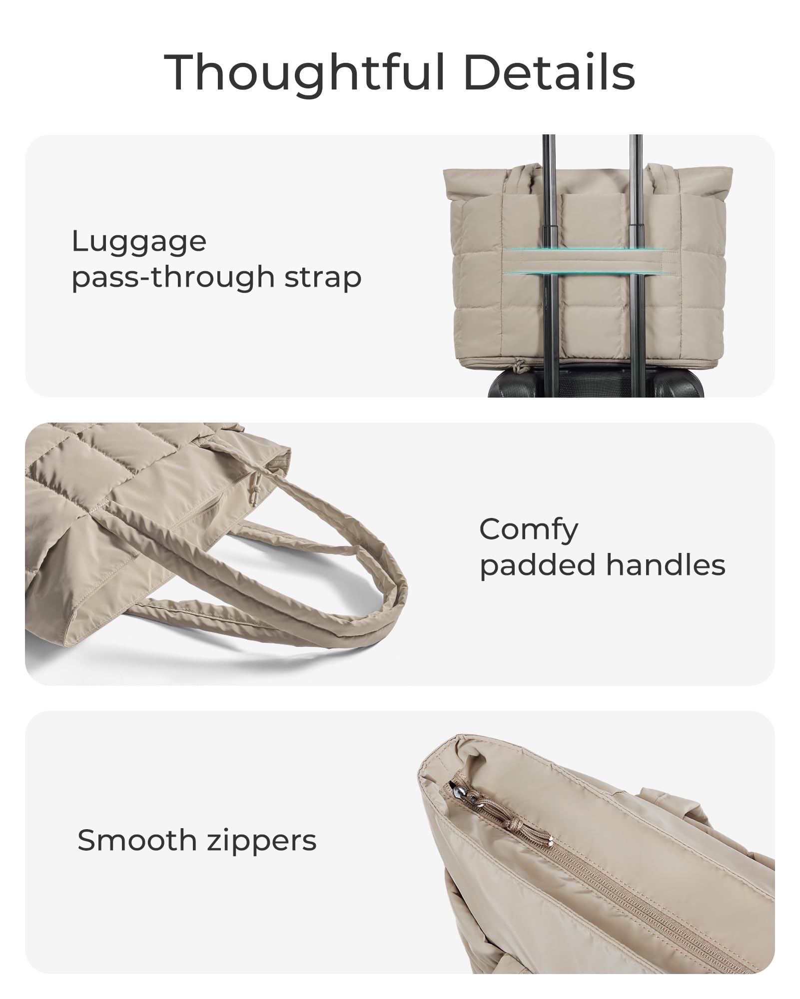BAGSMART Expandable Tote Bag