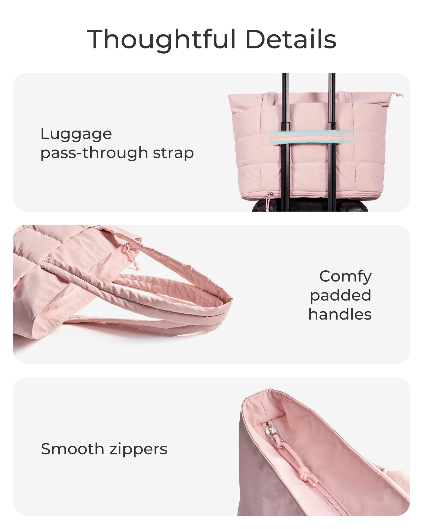 BAGSMART Expandable Tote Bag
