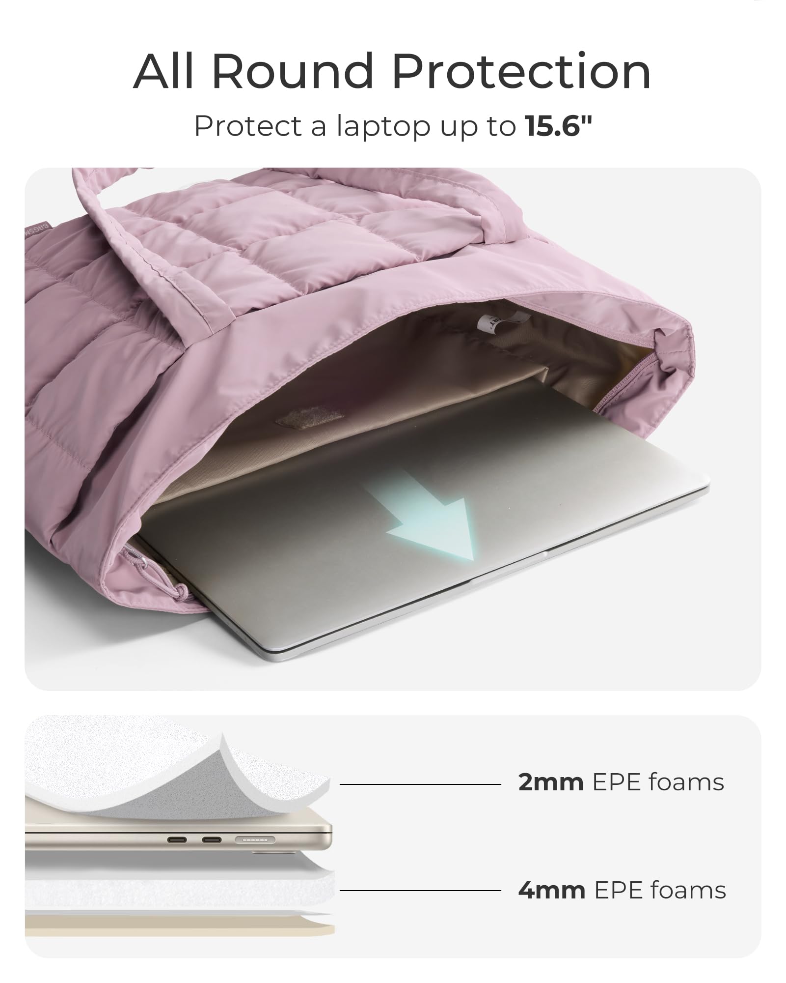 BAGSMART Expandable Tote Bag