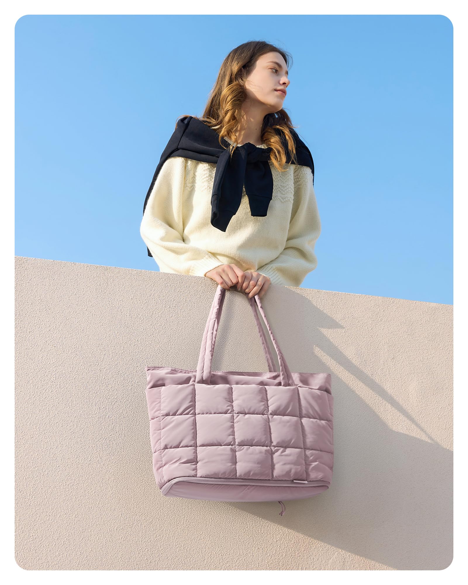 BAGSMART Expandable Tote Bag