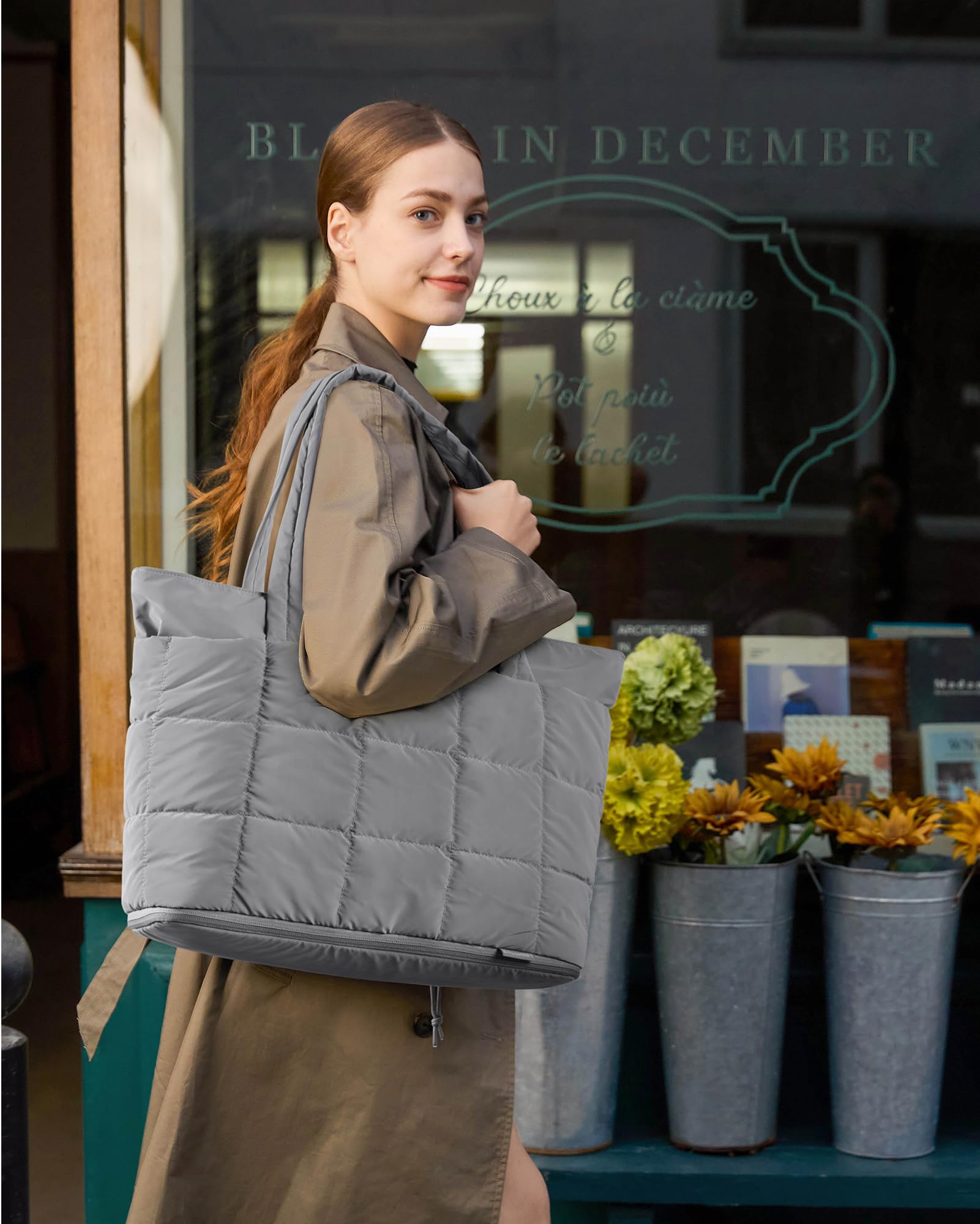 BAGSMART Expandable Tote Bag