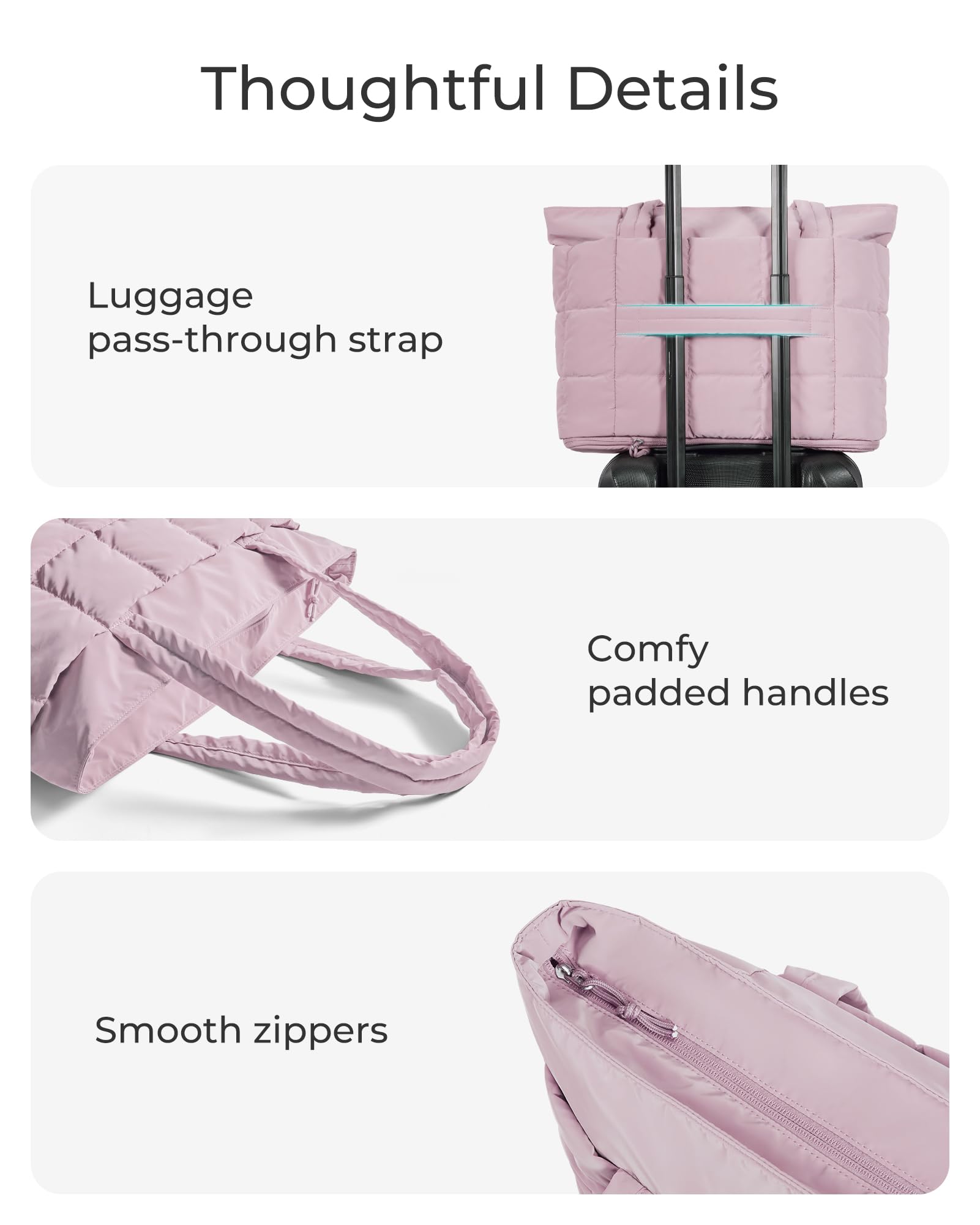 BAGSMART Expandable Tote Bag