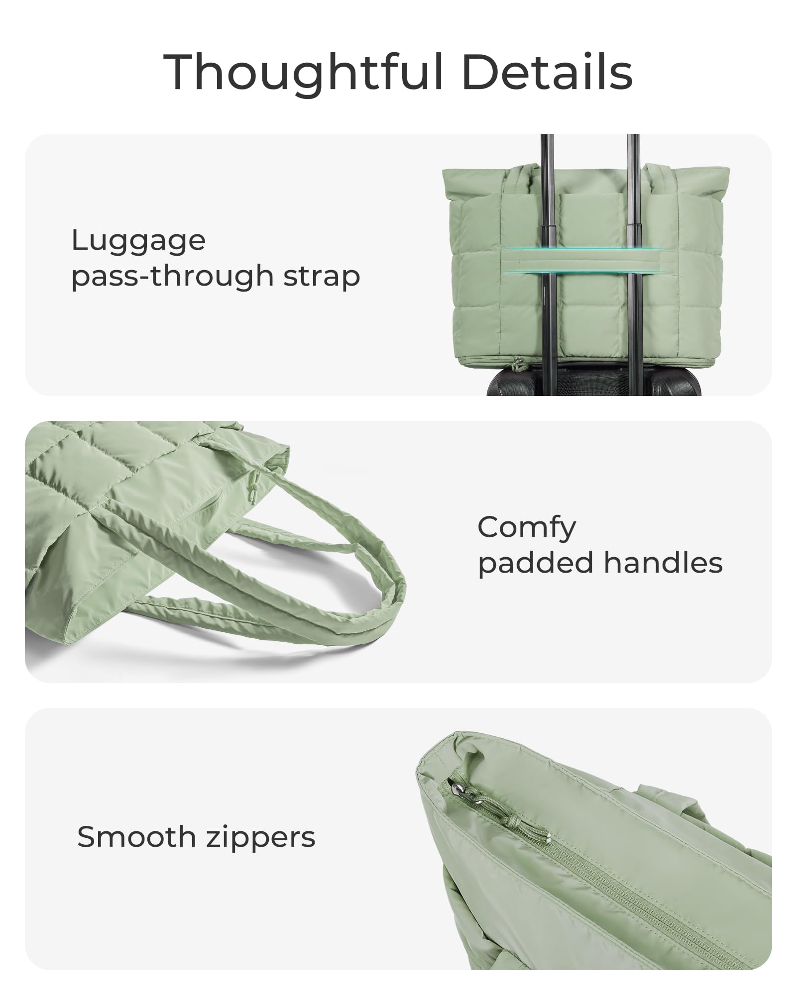 BAGSMART Expandable Tote Bag