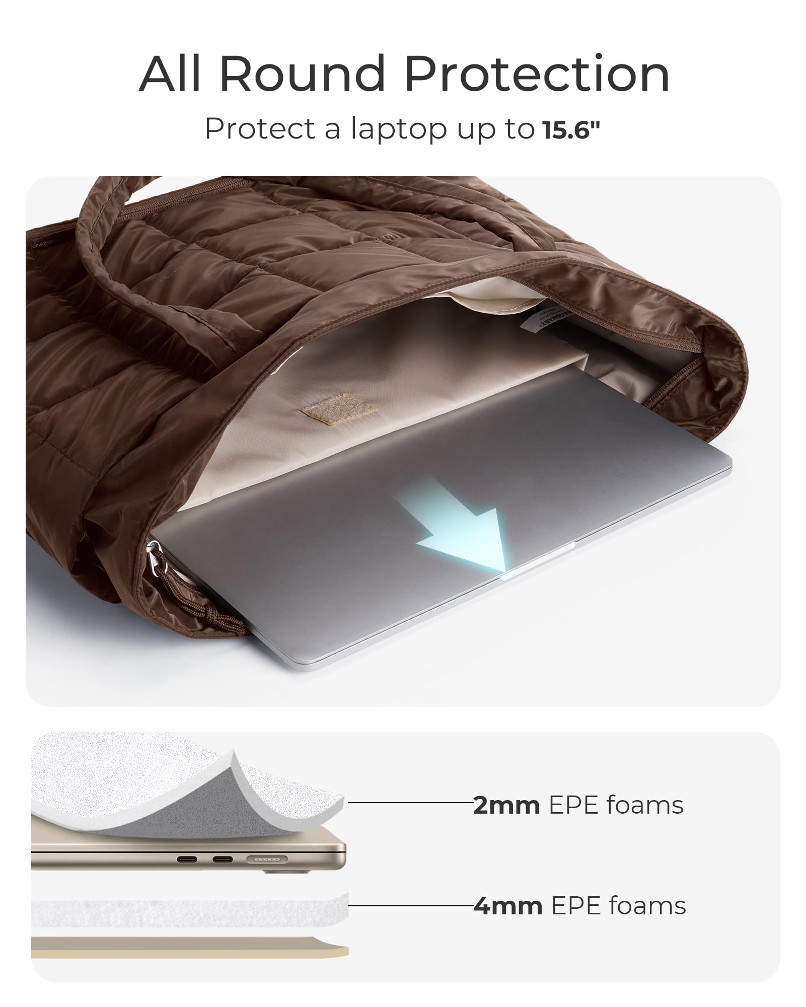 BAGSMART Expandable Tote Bag