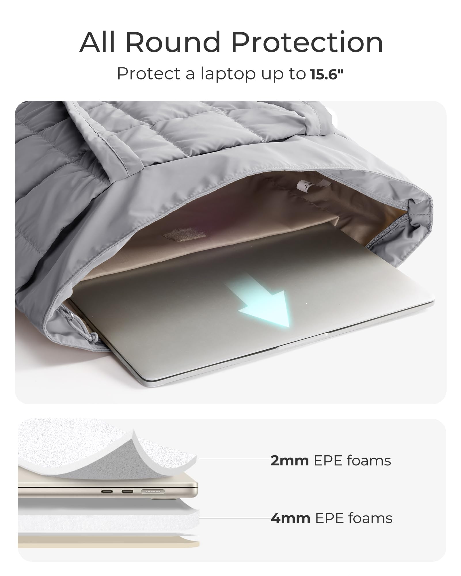 BAGSMART Expandable Tote Bag