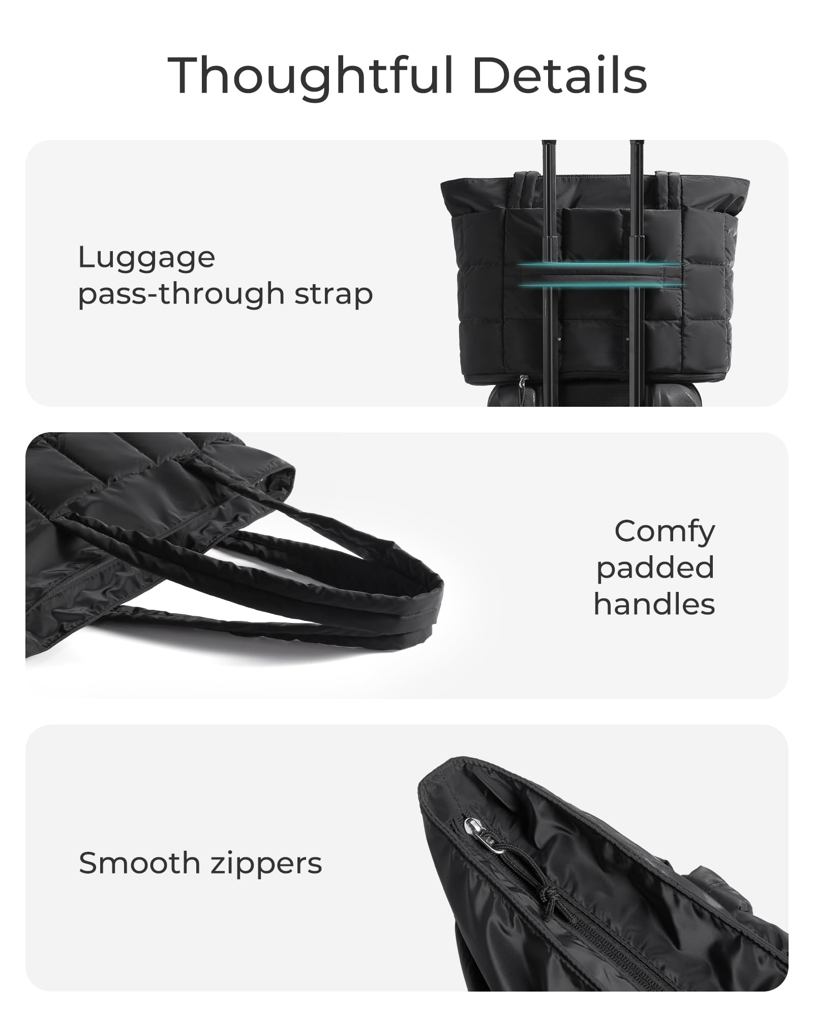 BAGSMART Expandable Tote Bag
