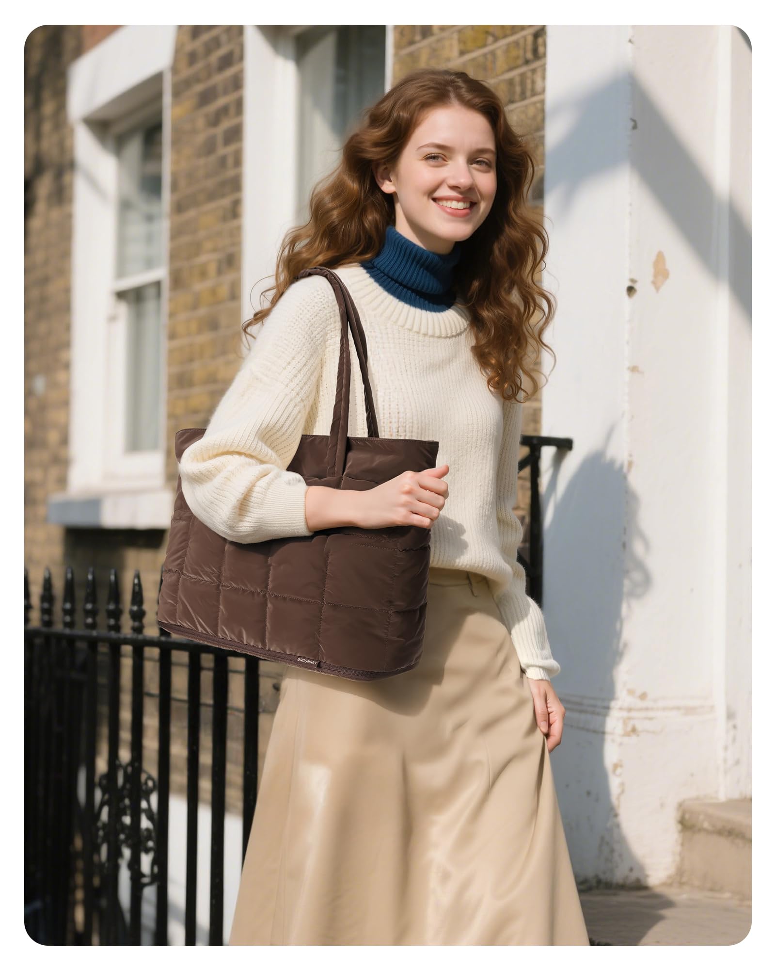 BAGSMART Expandable Tote Bag