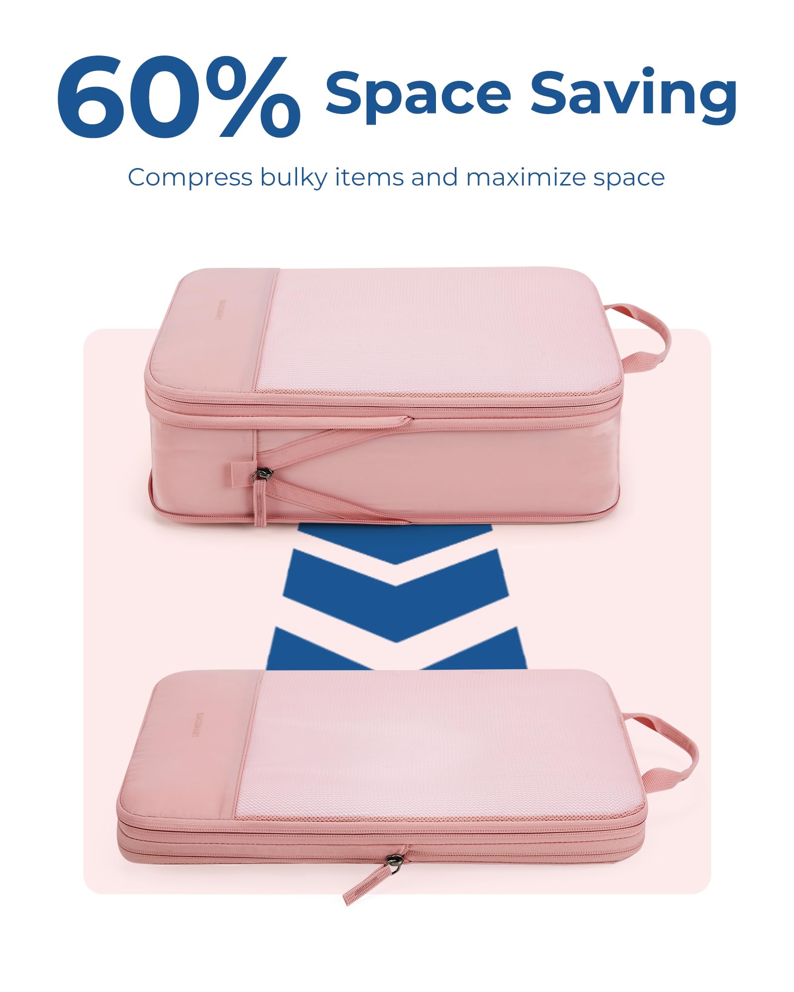 BAGSMART Hanging Compression Packing Cubes