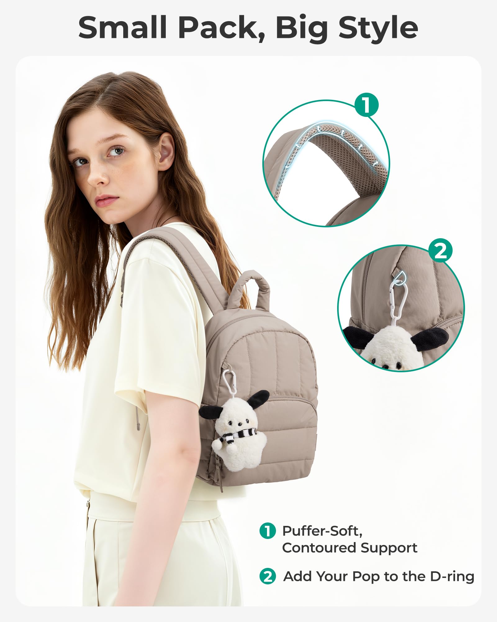 BAGSMART Mini Backpack
