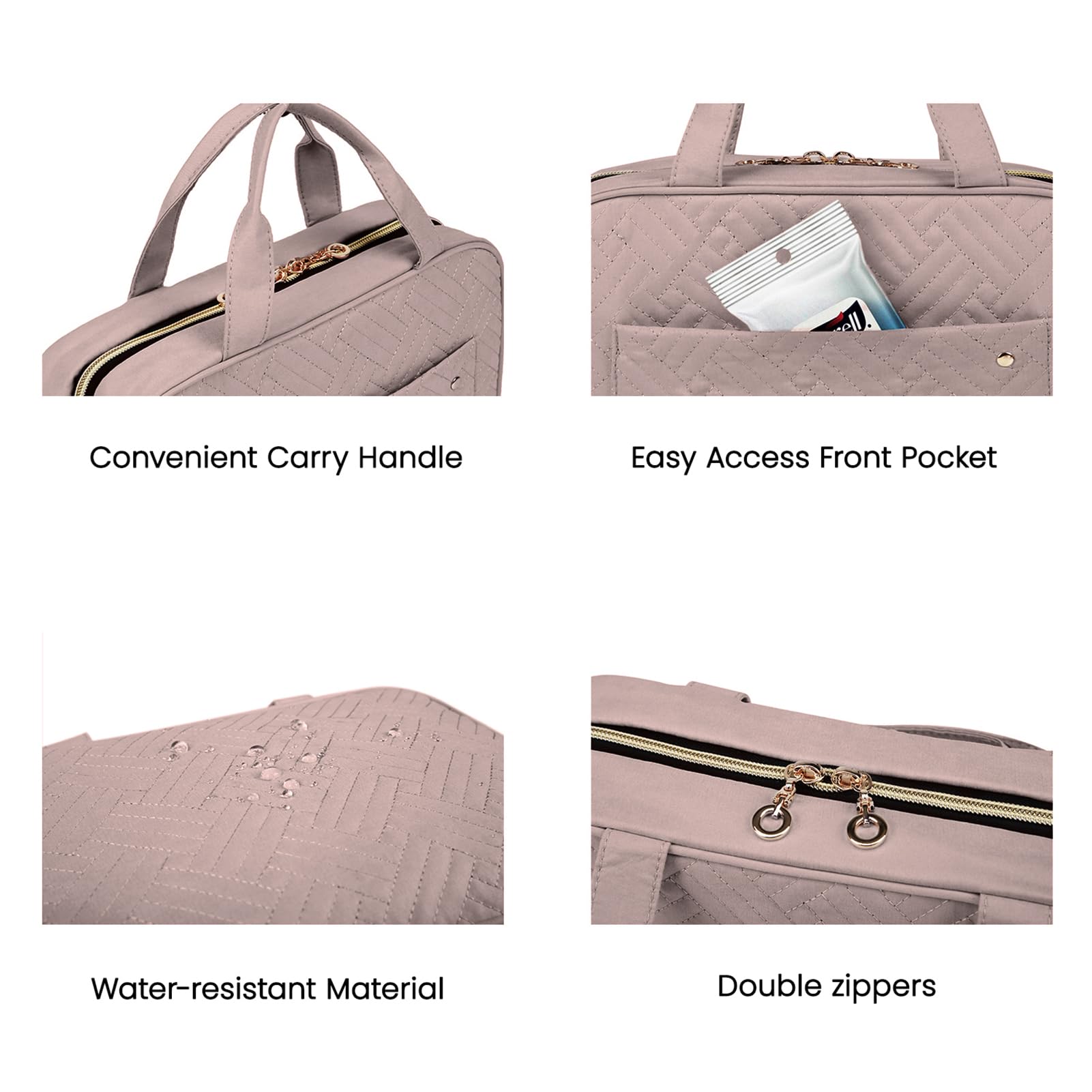 BAGSMART Toiletry Bag Travel Bag with Hanging Hook