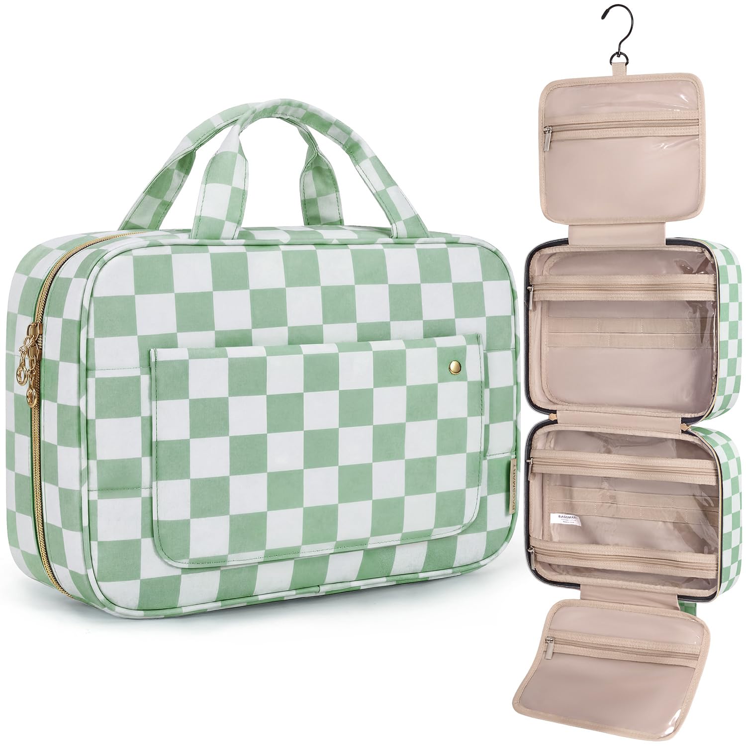 BAGSMART Toiletry Bag Travel Bag with Hanging Hook