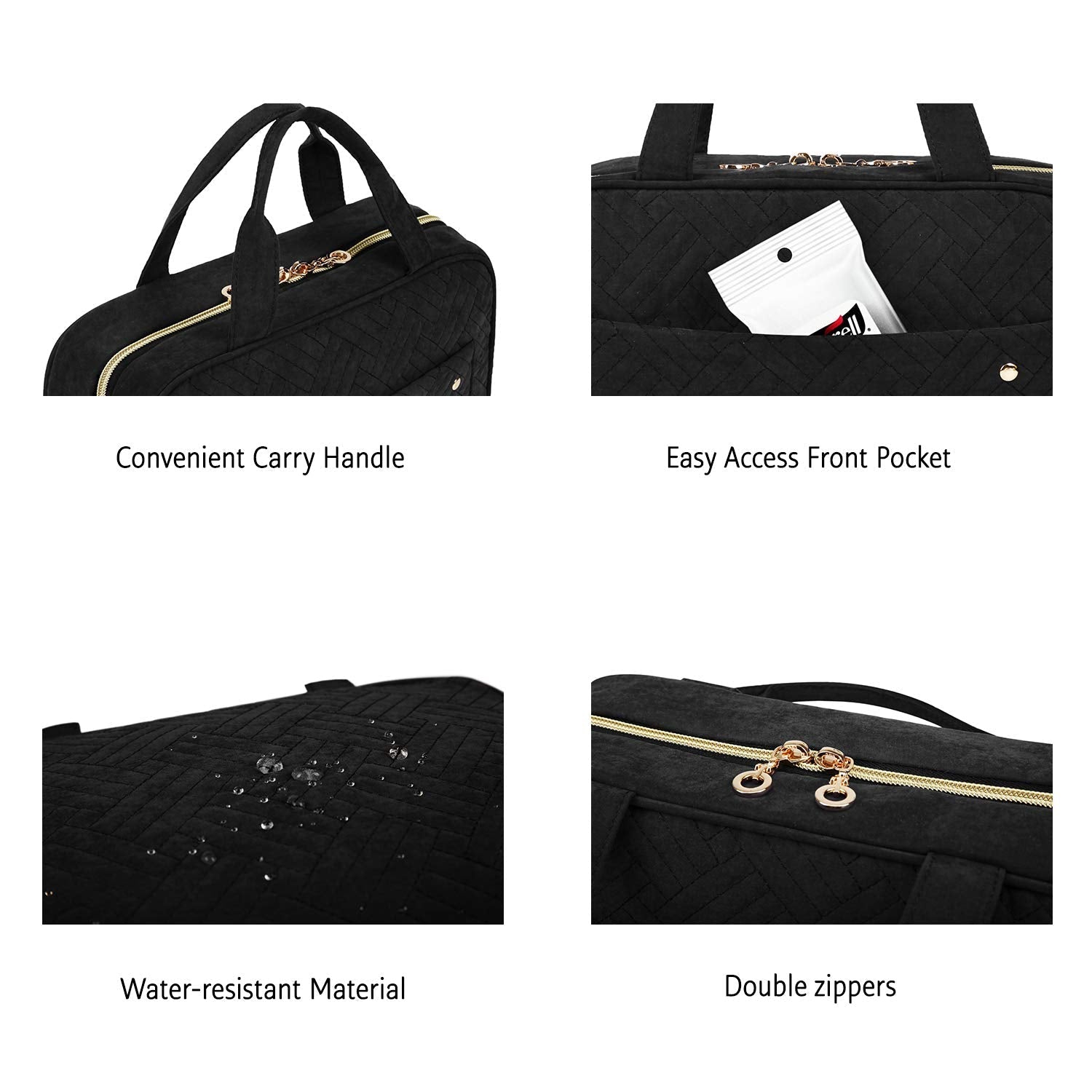 BAGSMART Toiletry Bag Travel Bag with Hanging Hook