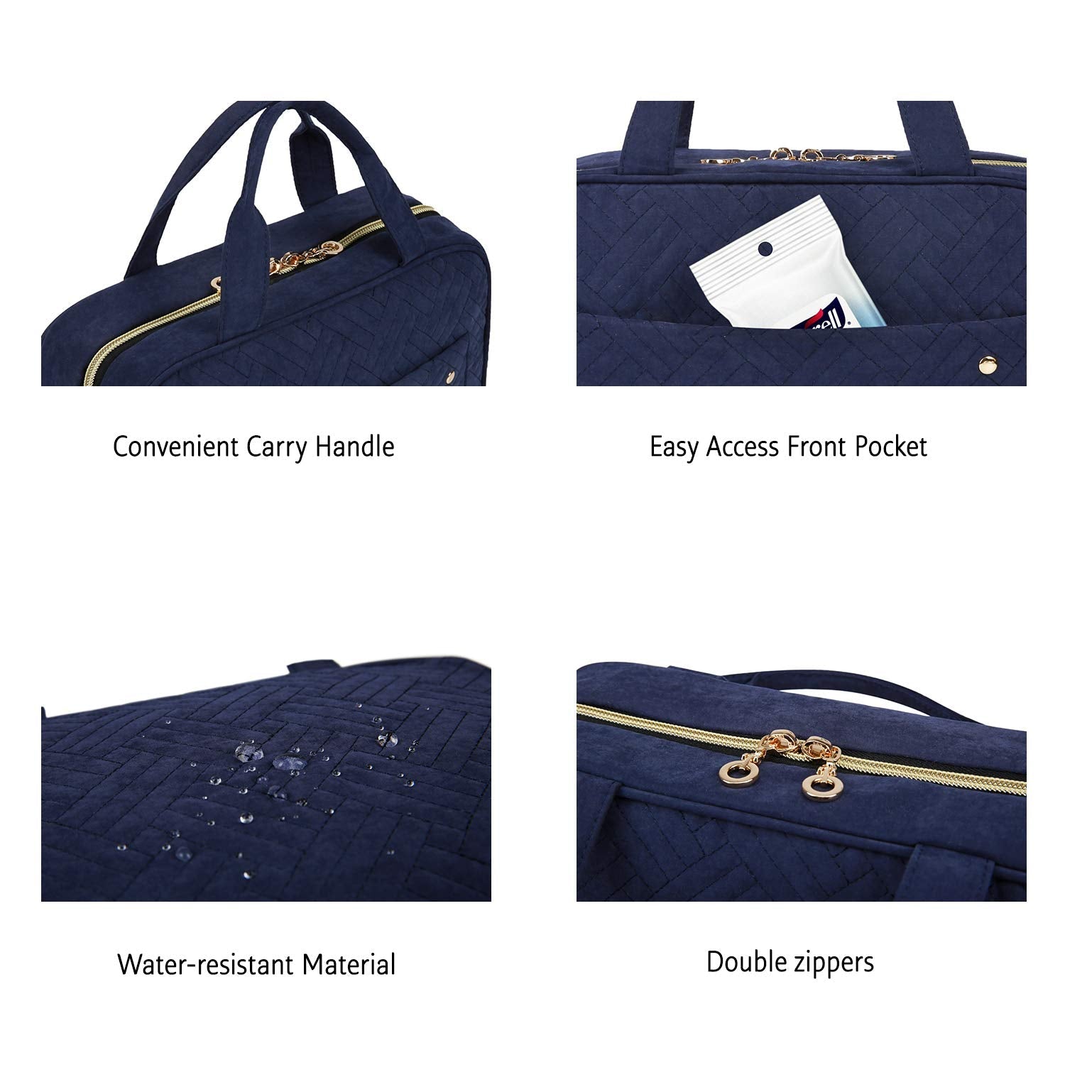 BAGSMART Toiletry Bag Travel Bag with Hanging Hook