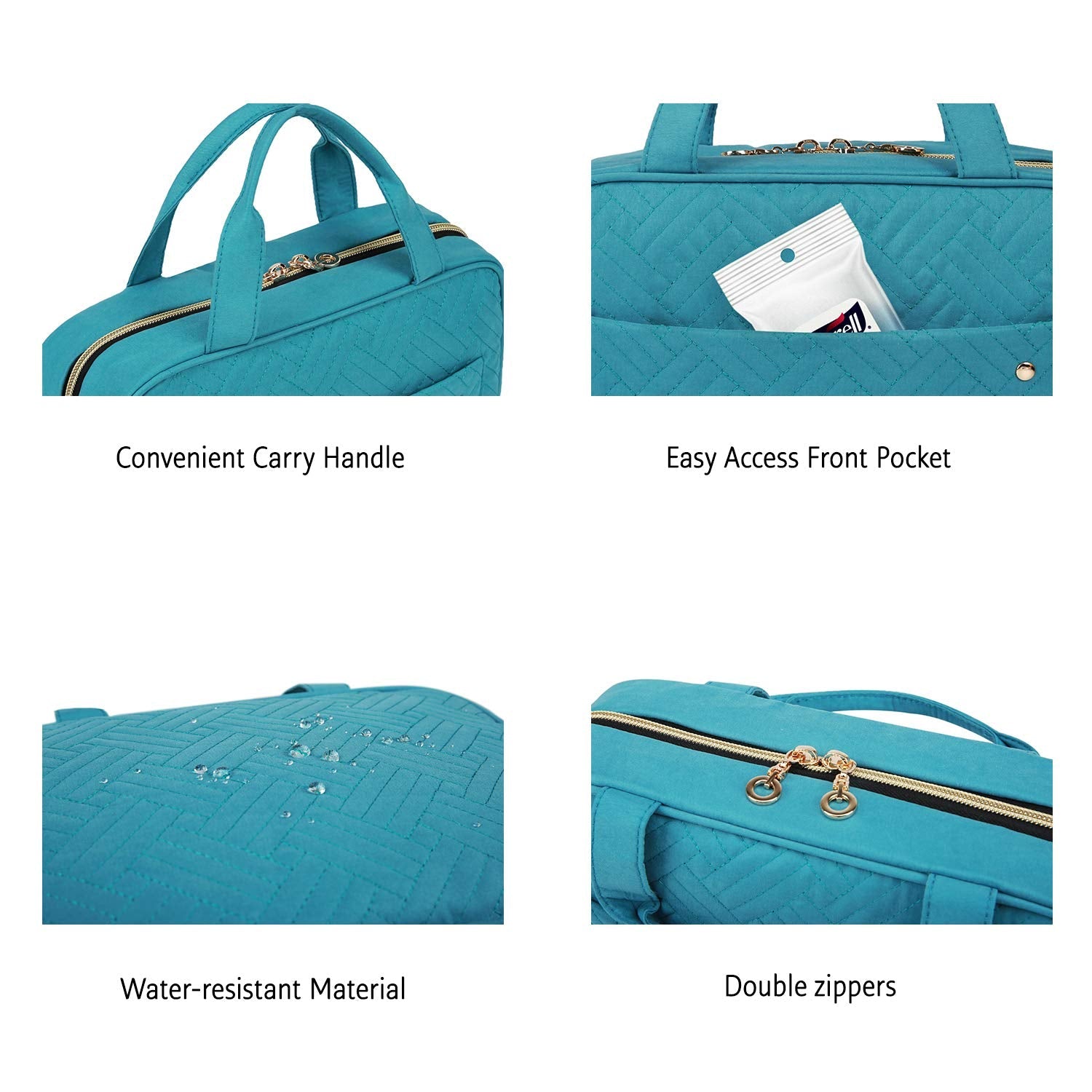 BAGSMART Toiletry Bag Travel Bag with Hanging Hook