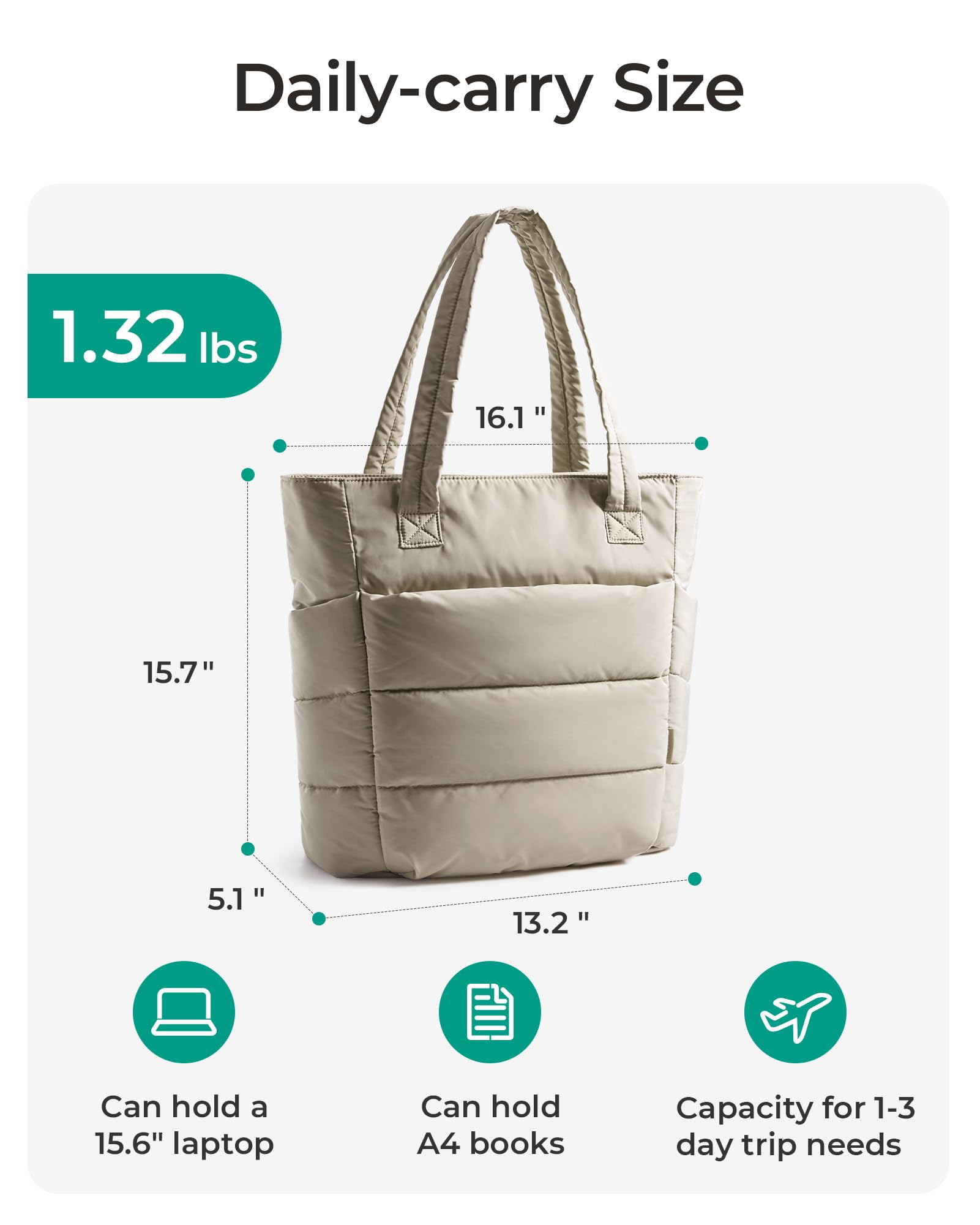 BAGSMART Tote Bag