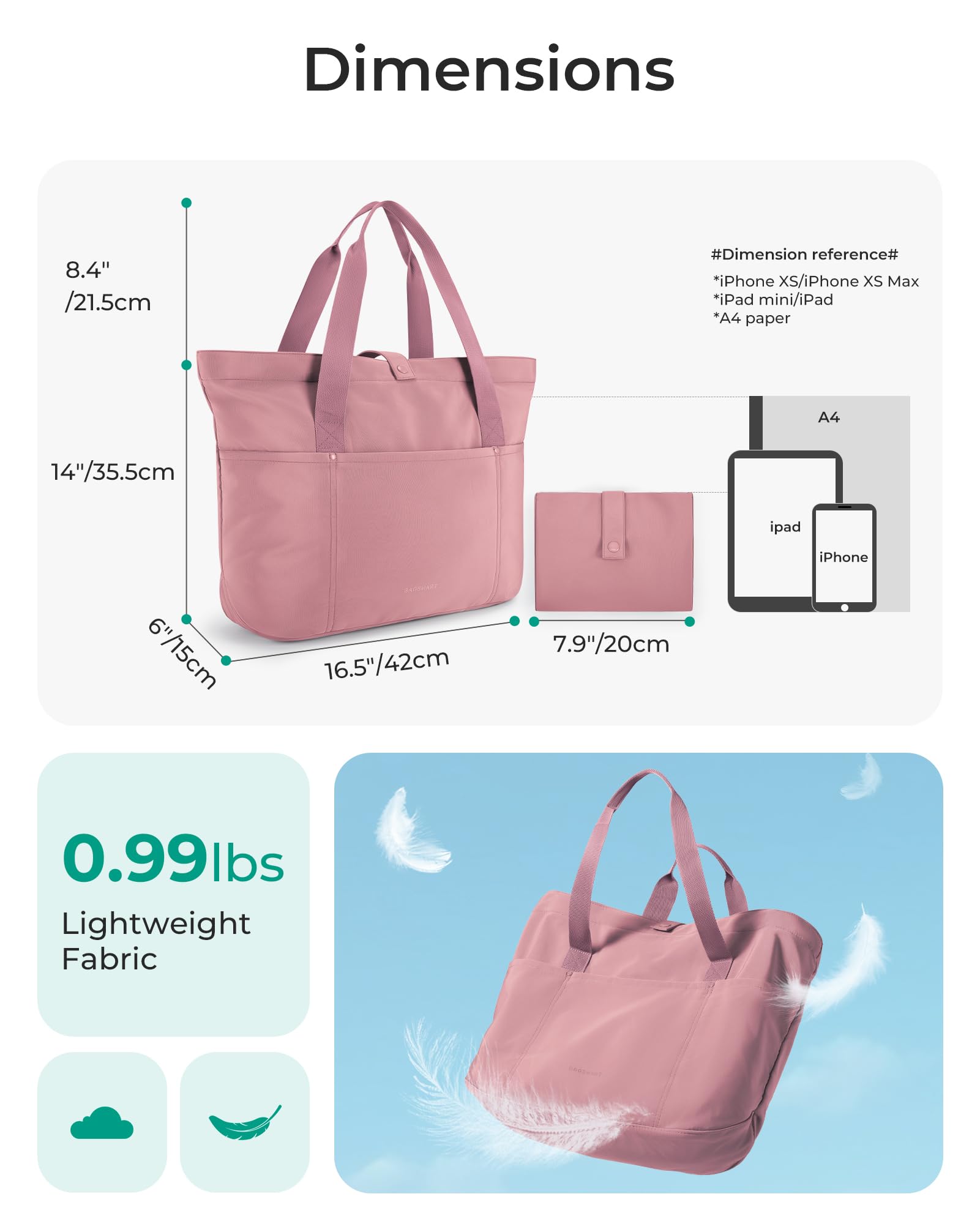 BAGSMART Tote Bag
