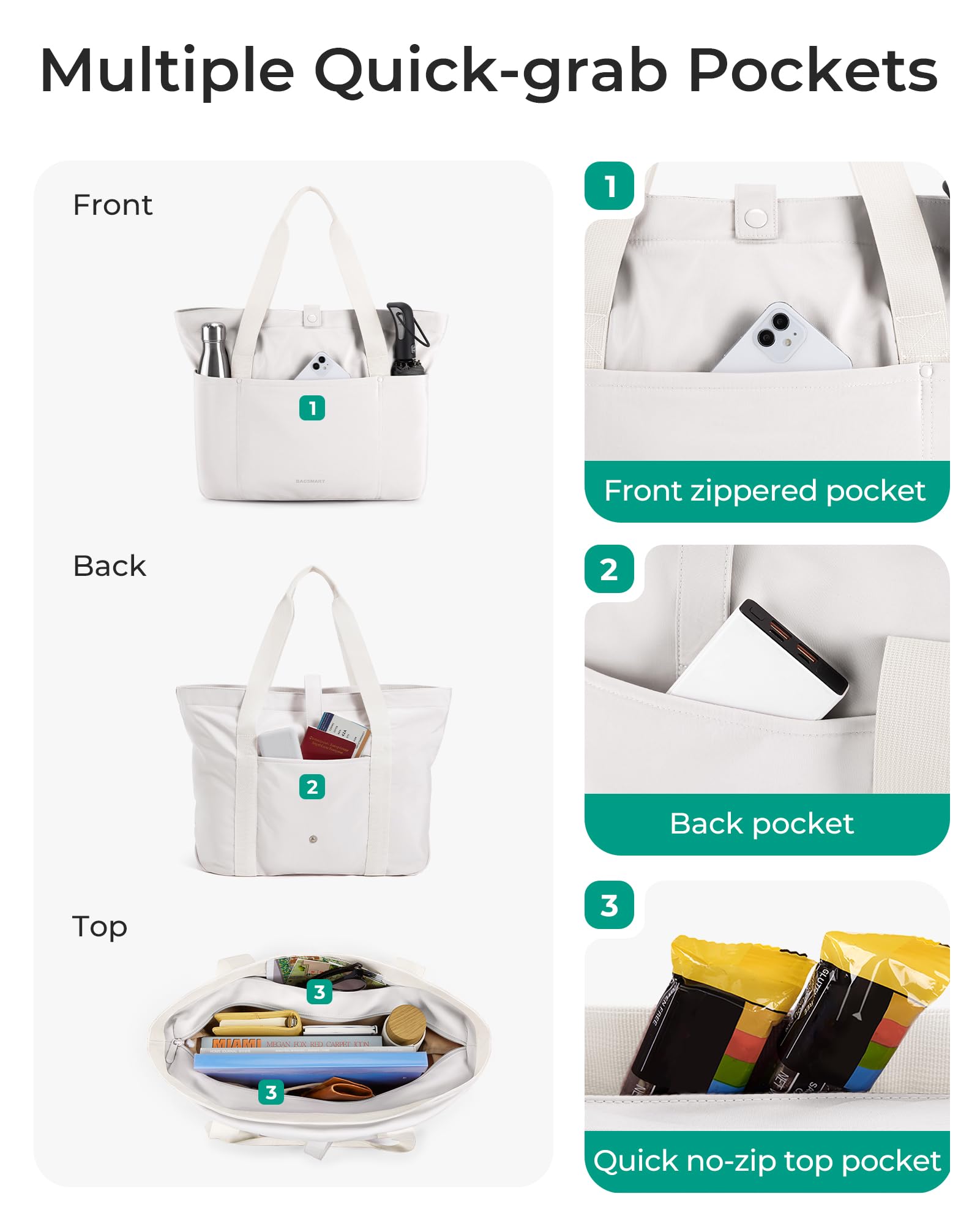 BAGSMART Tote Bag