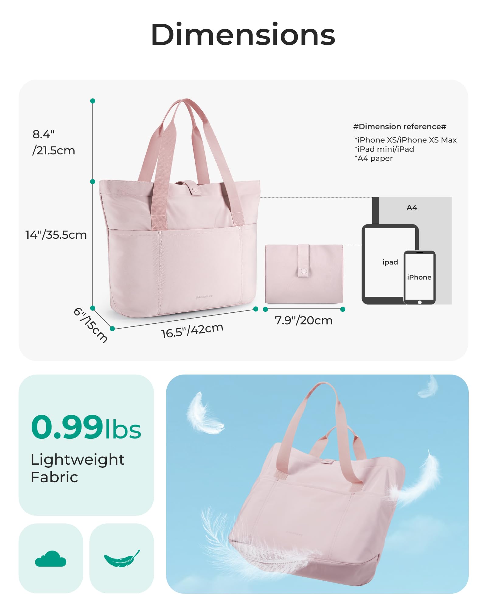 BAGSMART Tote Bag