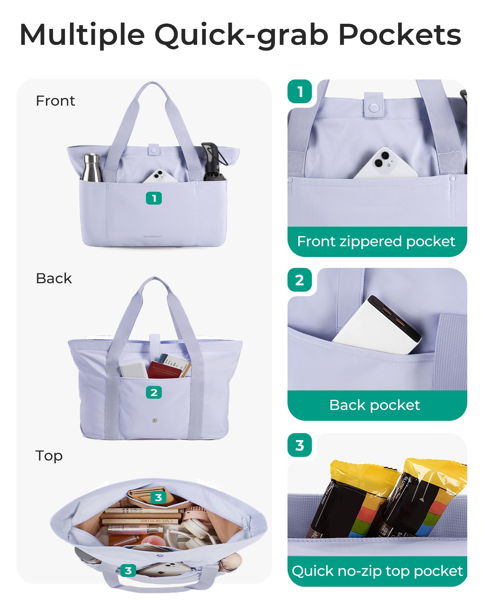 BAGSMART Tote Bag