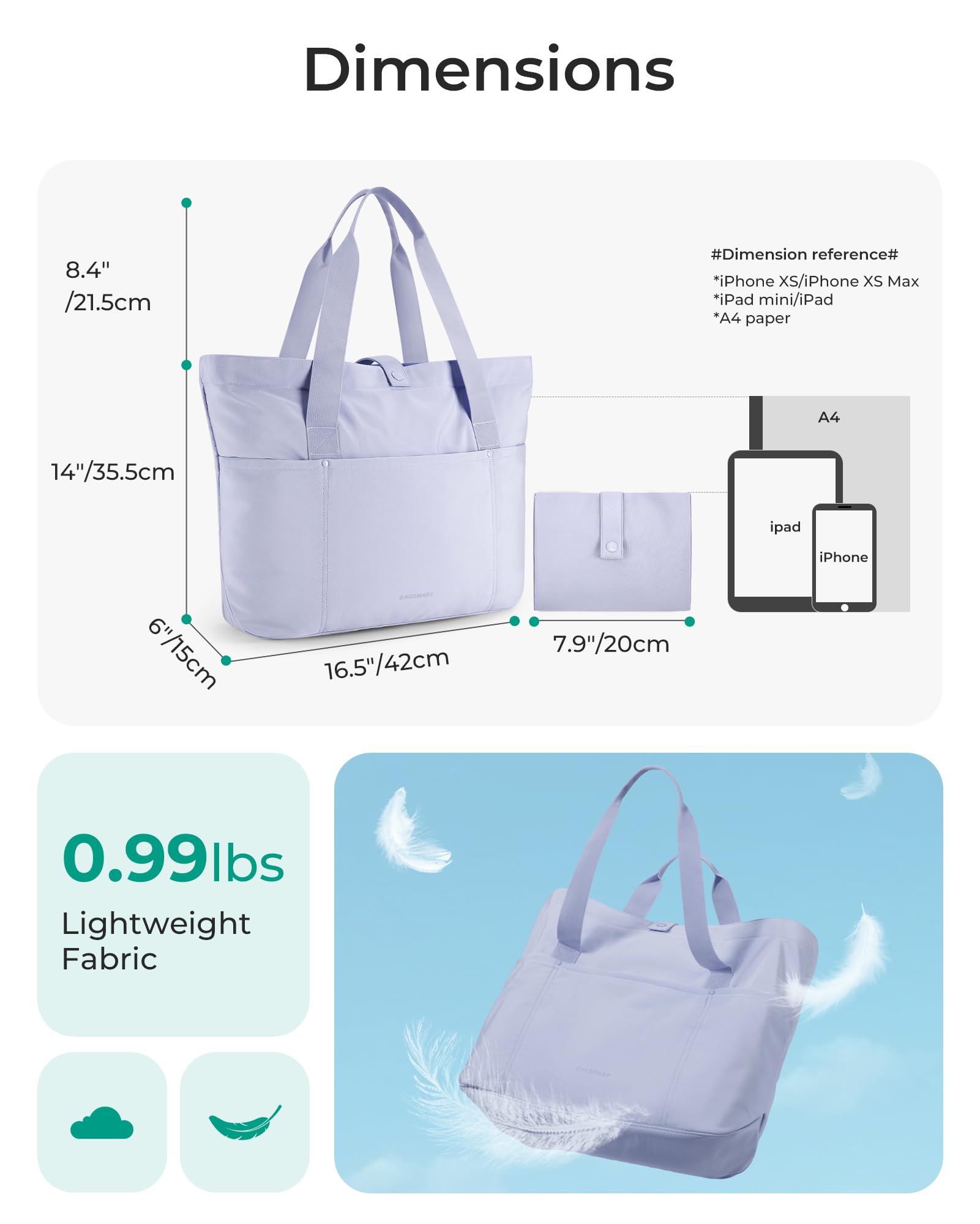 BAGSMART Tote Bag