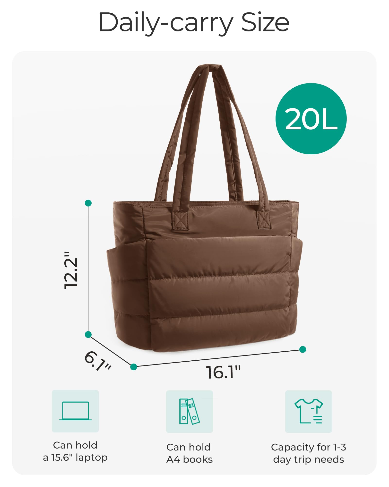BAGSMART Tote Bag