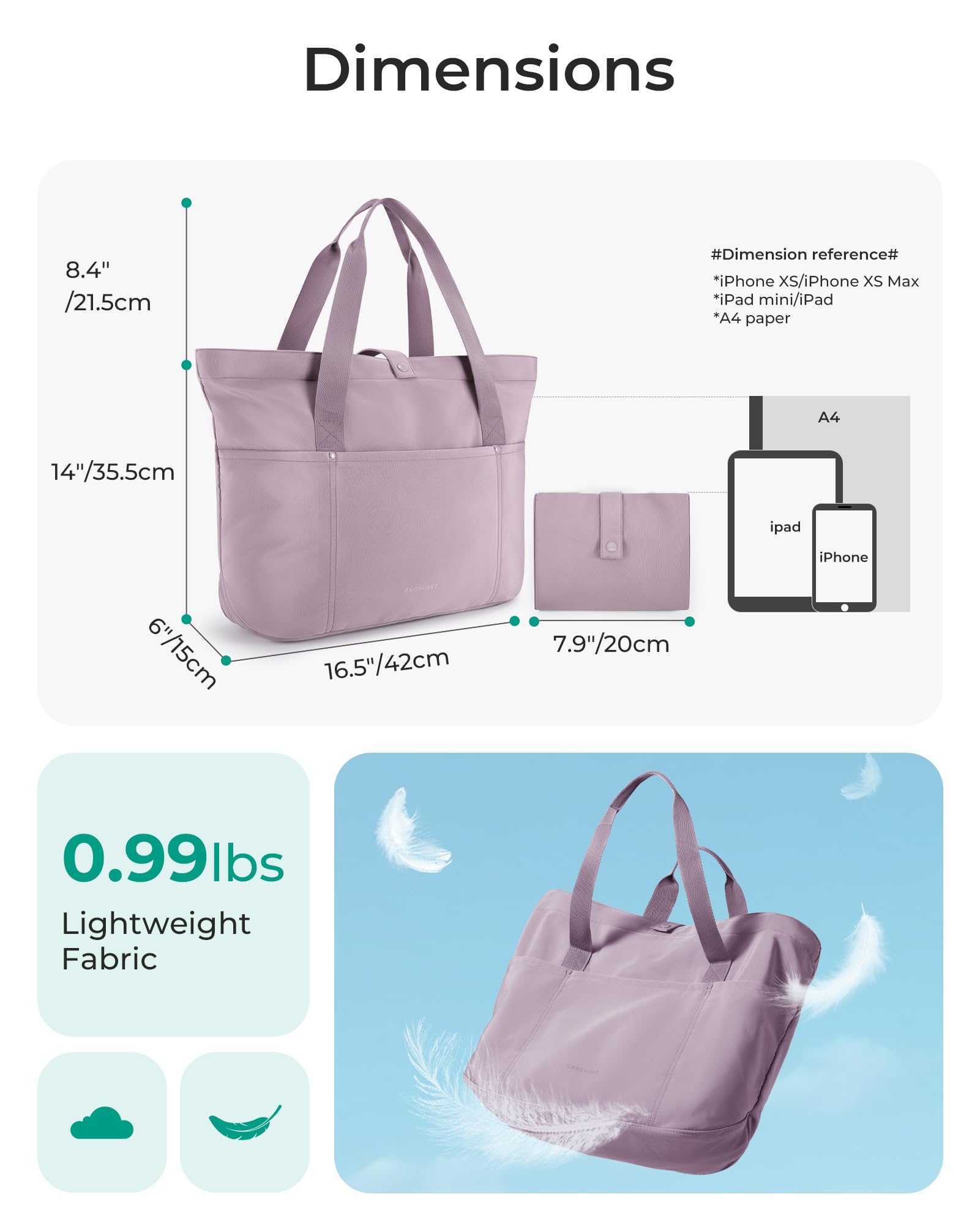 BAGSMART Tote Bag