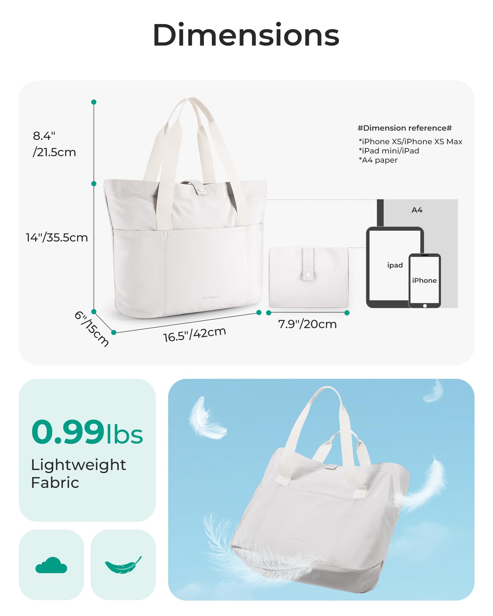 BAGSMART Tote Bag