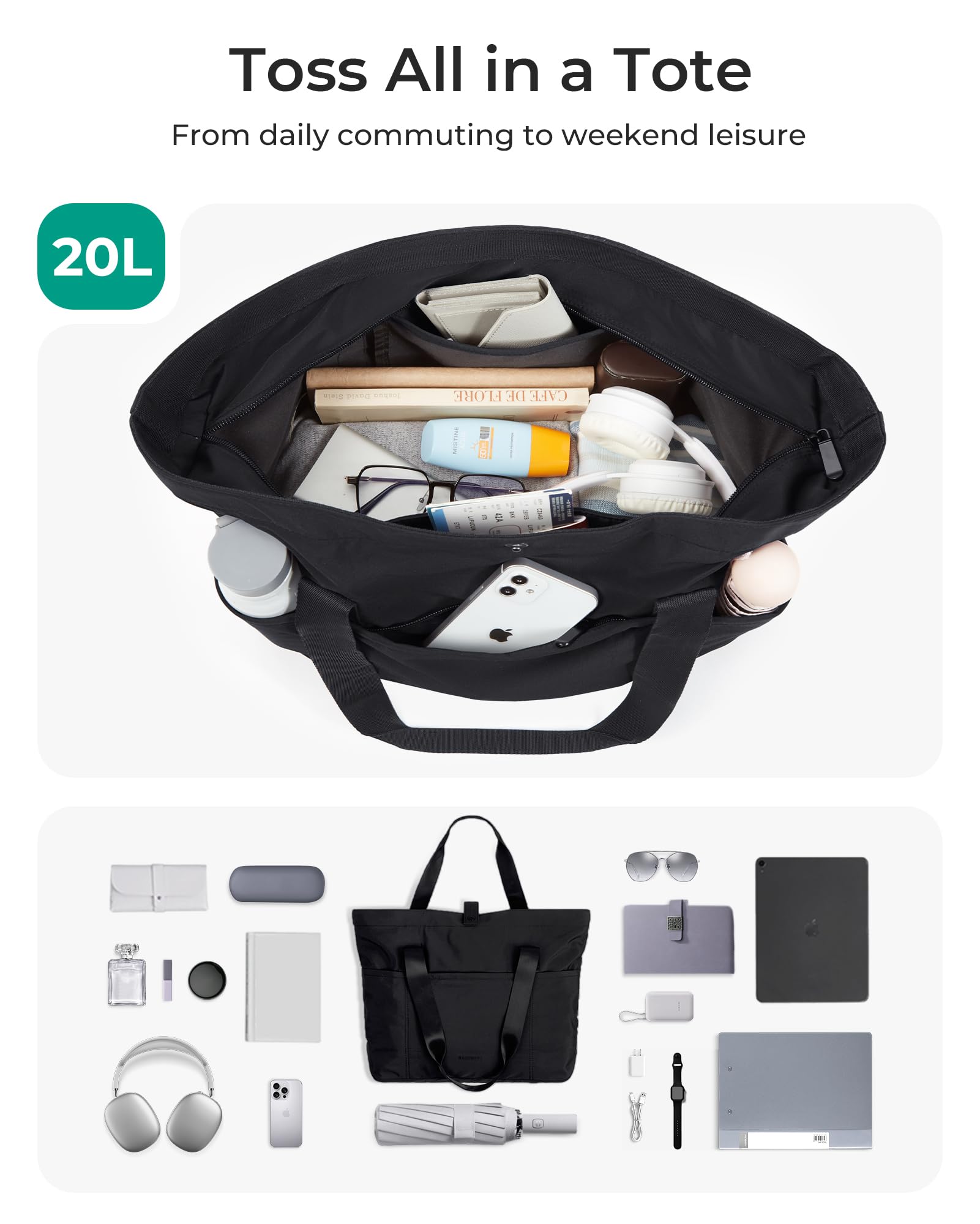 BAGSMART Tote Bag
