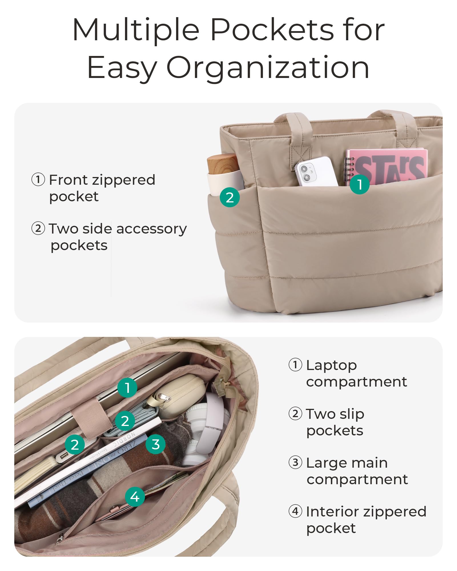 BAGSMART Tote Bag