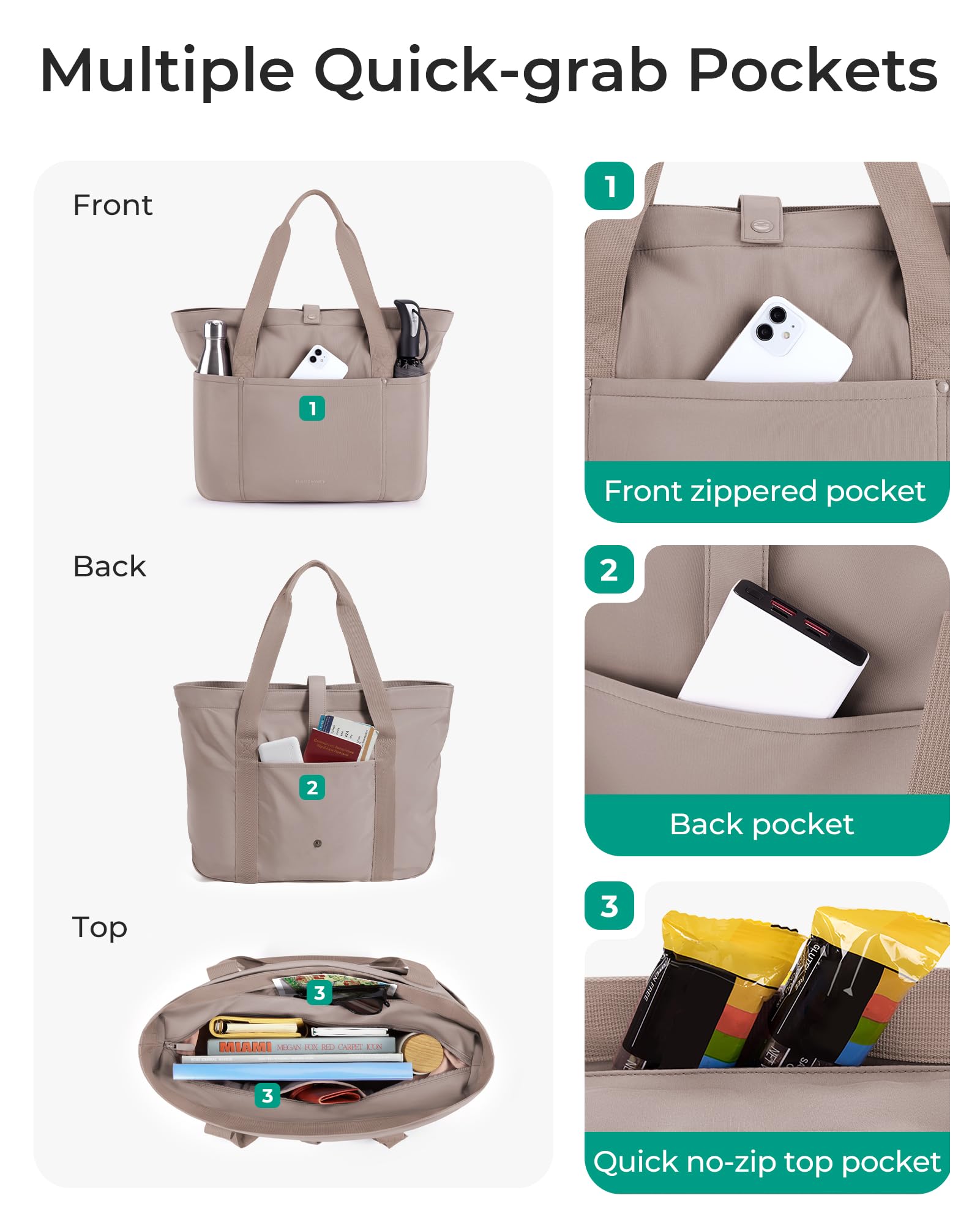 BAGSMART Tote Bag