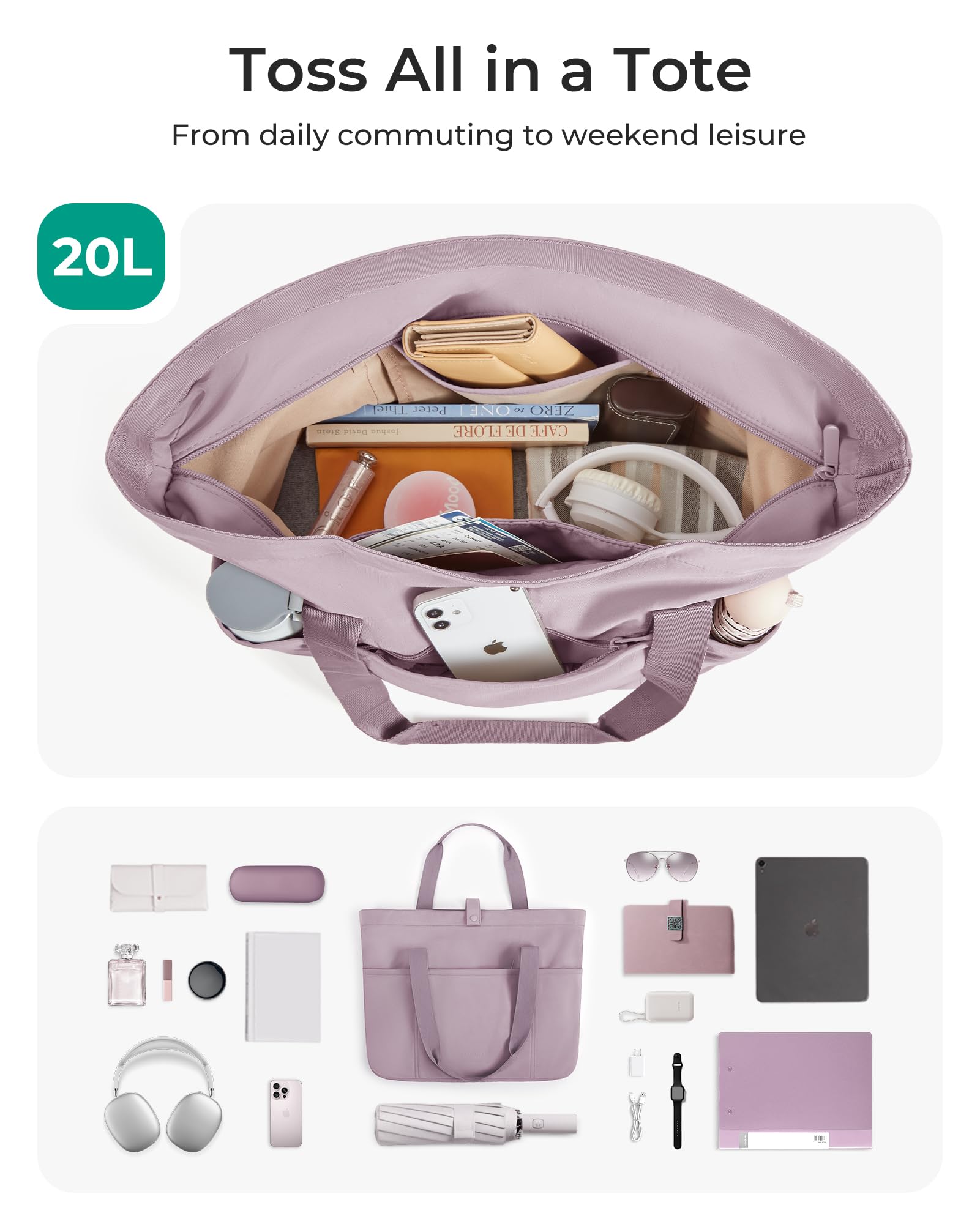 BAGSMART Tote Bag