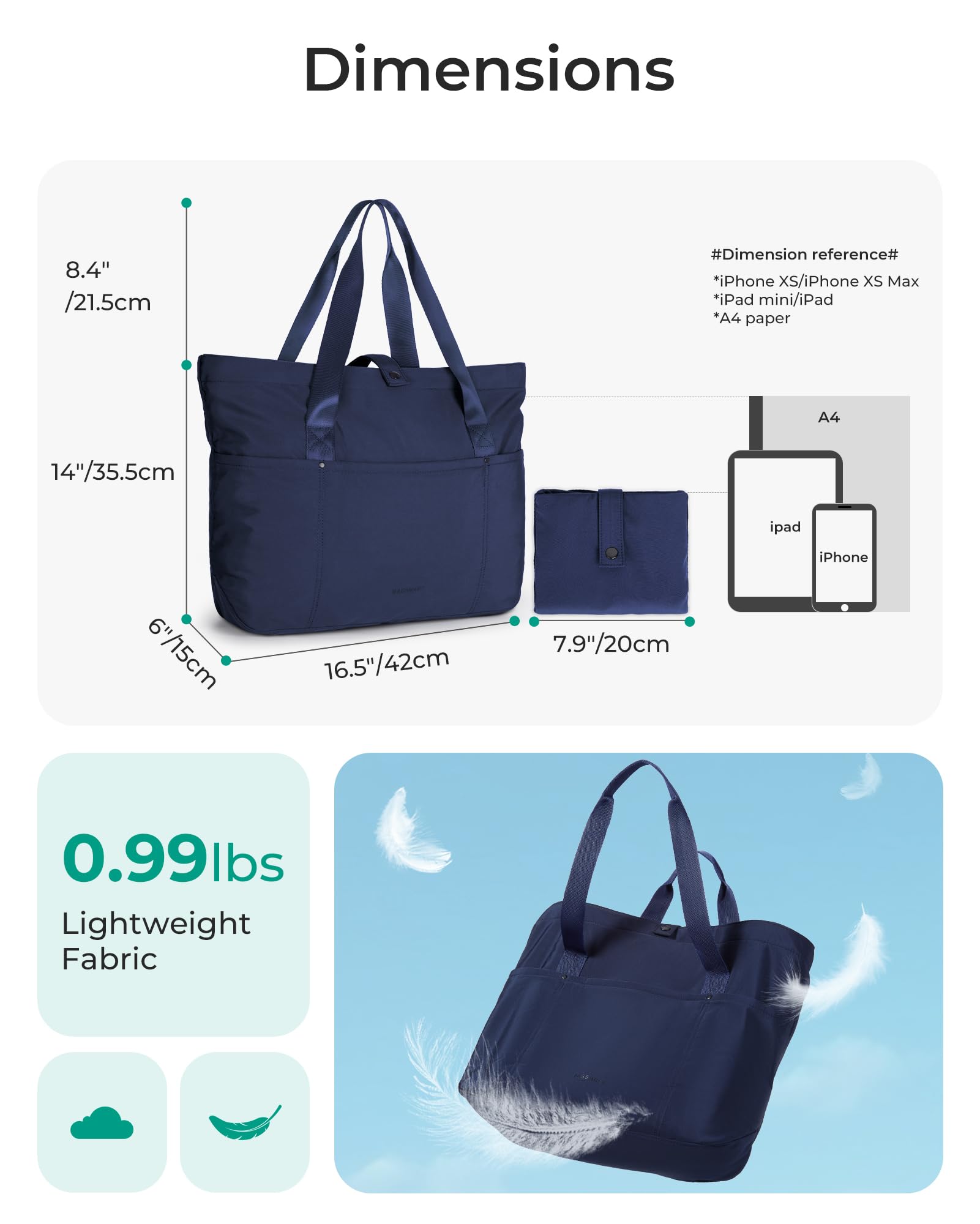 BAGSMART Tote Bag