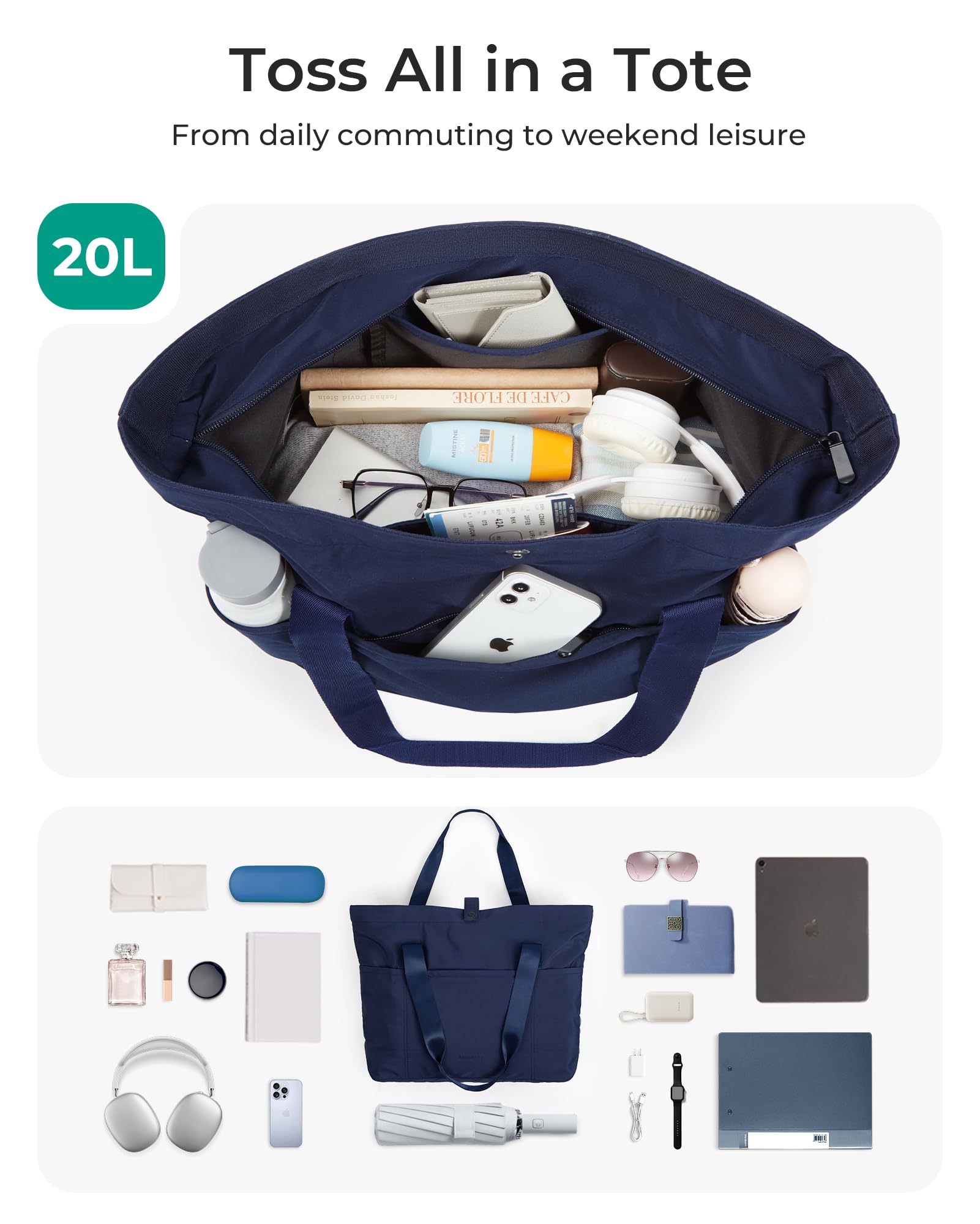 BAGSMART Tote Bag