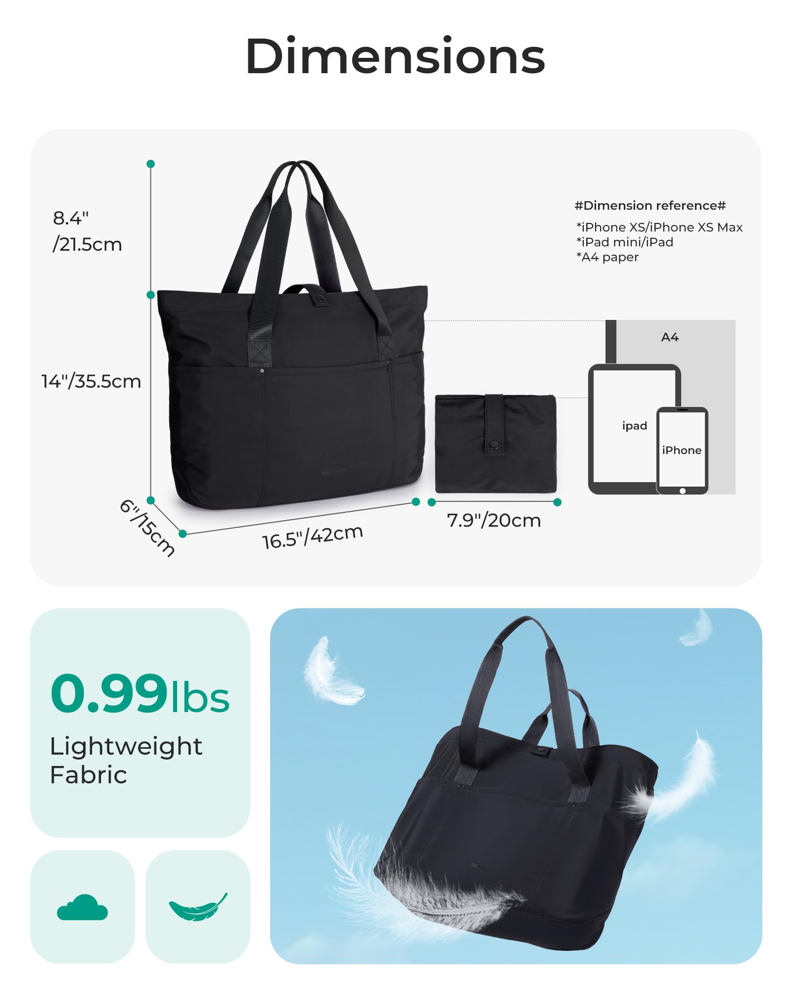 BAGSMART Tote Bag