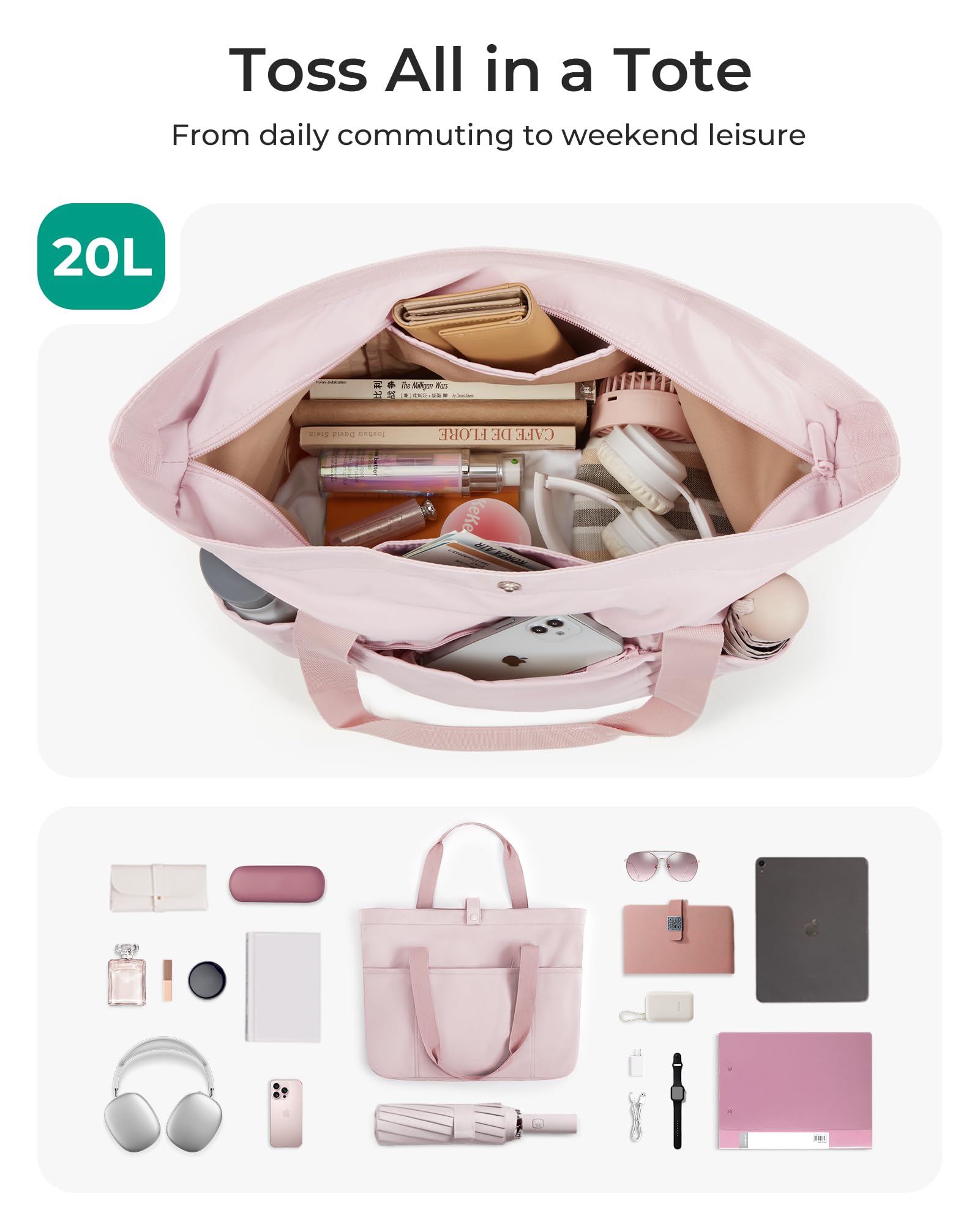 BAGSMART Tote Bag