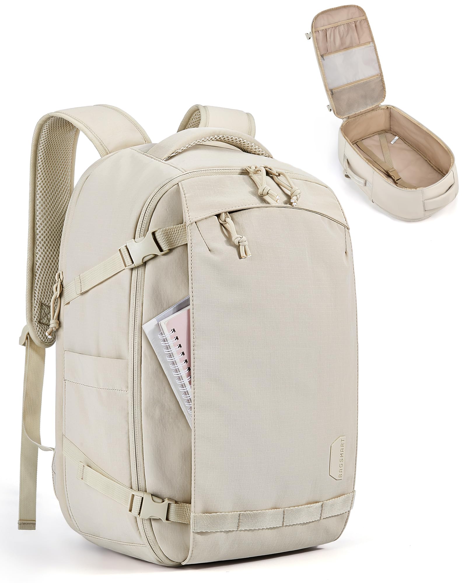 BAGSMART Travel Backpack Women, 15.6 Inch