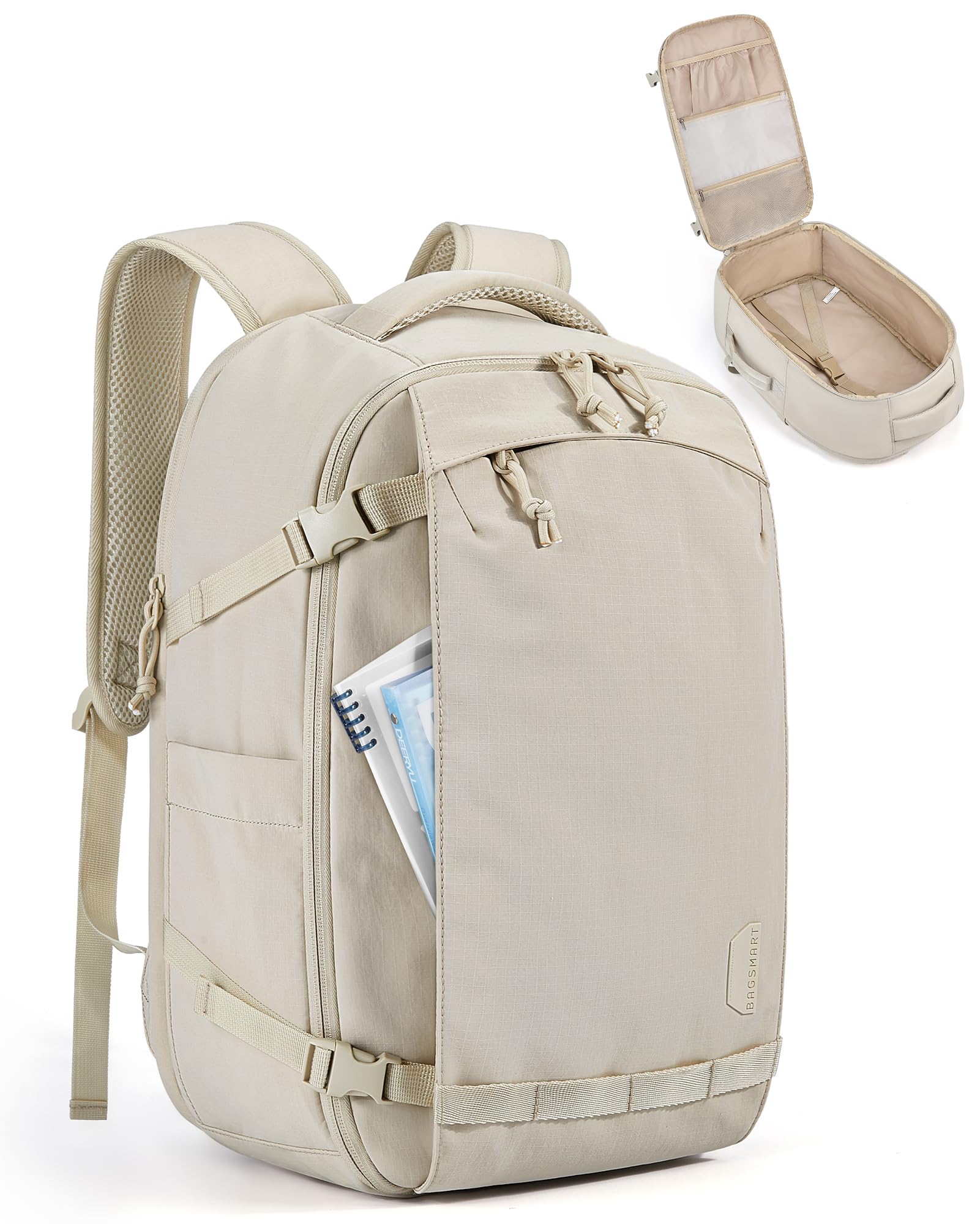 BAGSMART Travel Backpack Women, 15.6 Inch