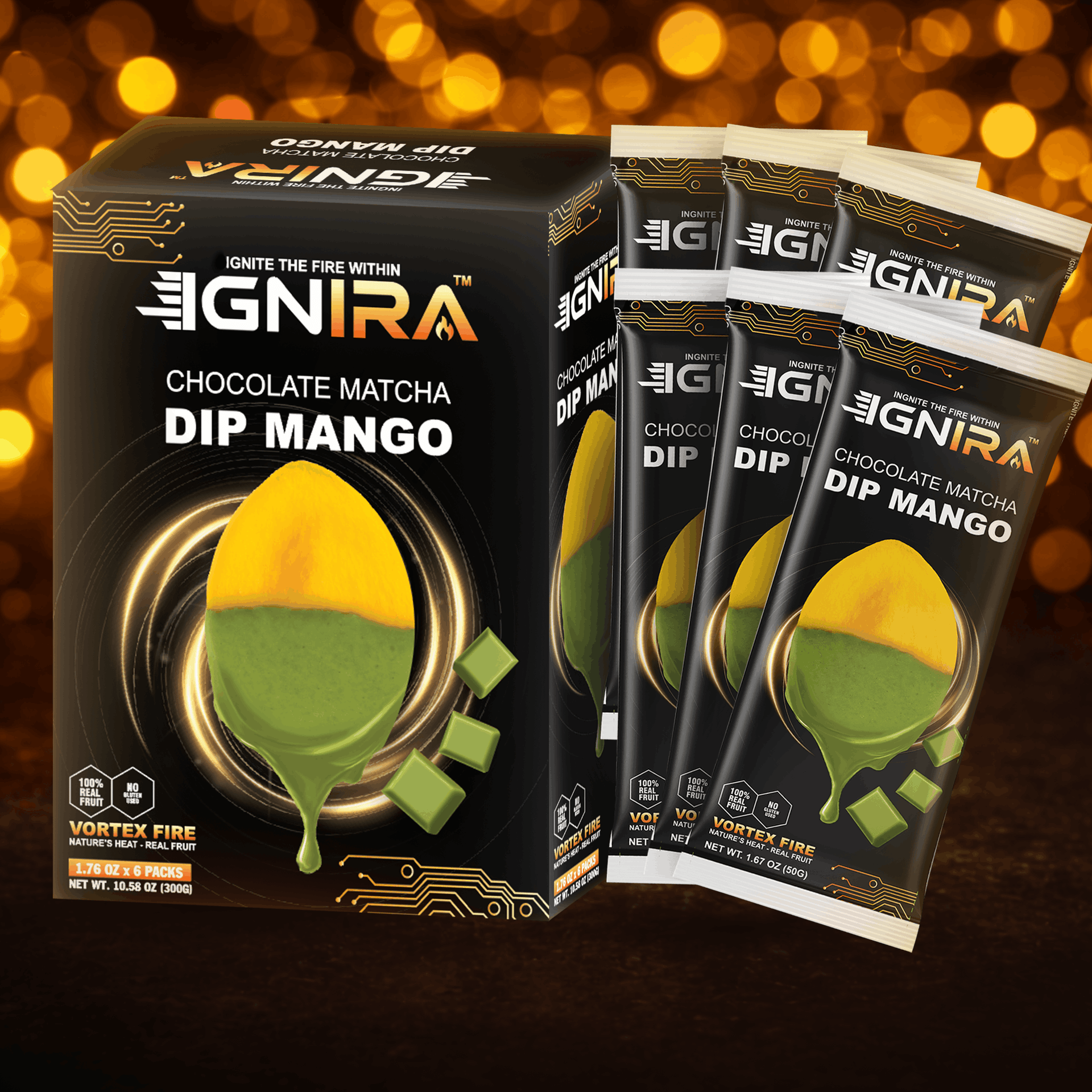 IGNIRA Dried Mango Slices Covered in Matcha Chocolate, Tropical Matcha Trendoli IGNIRA Dried Mango Slices Covered in Matcha Chocolate, Tropical Matcha Trendoli