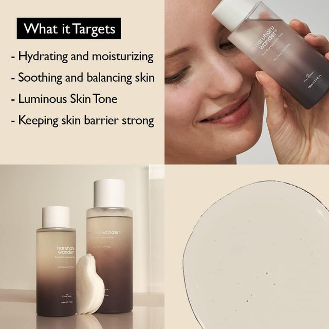 Wonder Black Rice Hyaluronic Toner 10.1 Fl.Oz / 300Ml | Face Moisturizer, Facial Toner for All Skin Types | Vegan, Cruelty Free, Ewg-Green