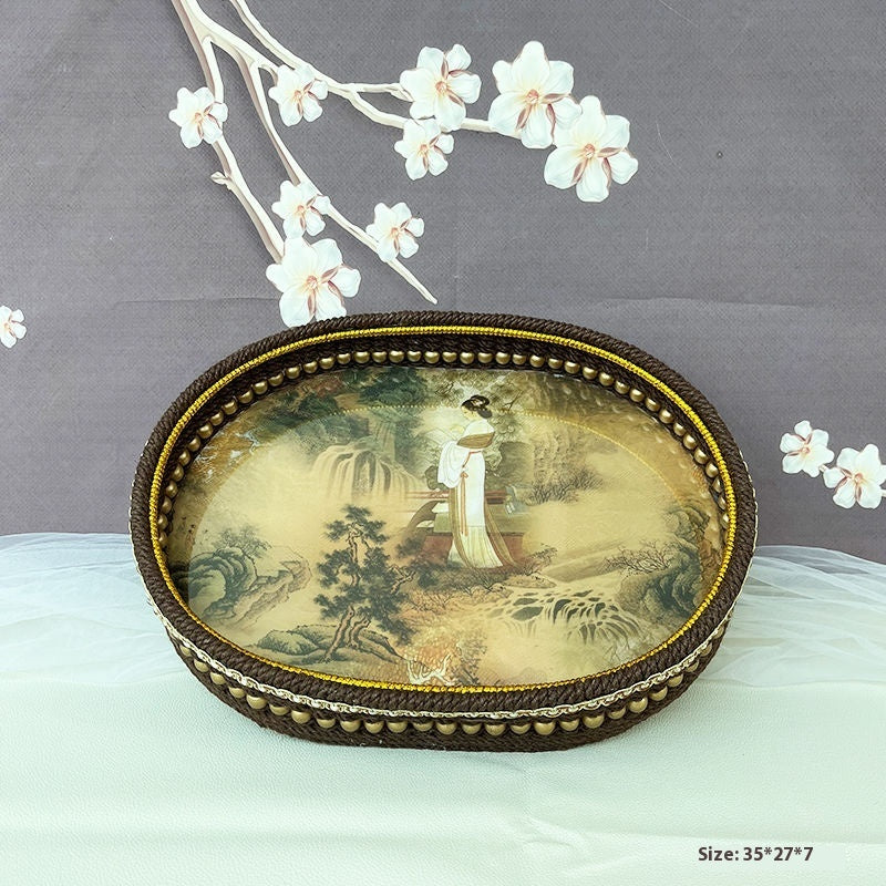 Handmade Hemp Rope Tea Tray