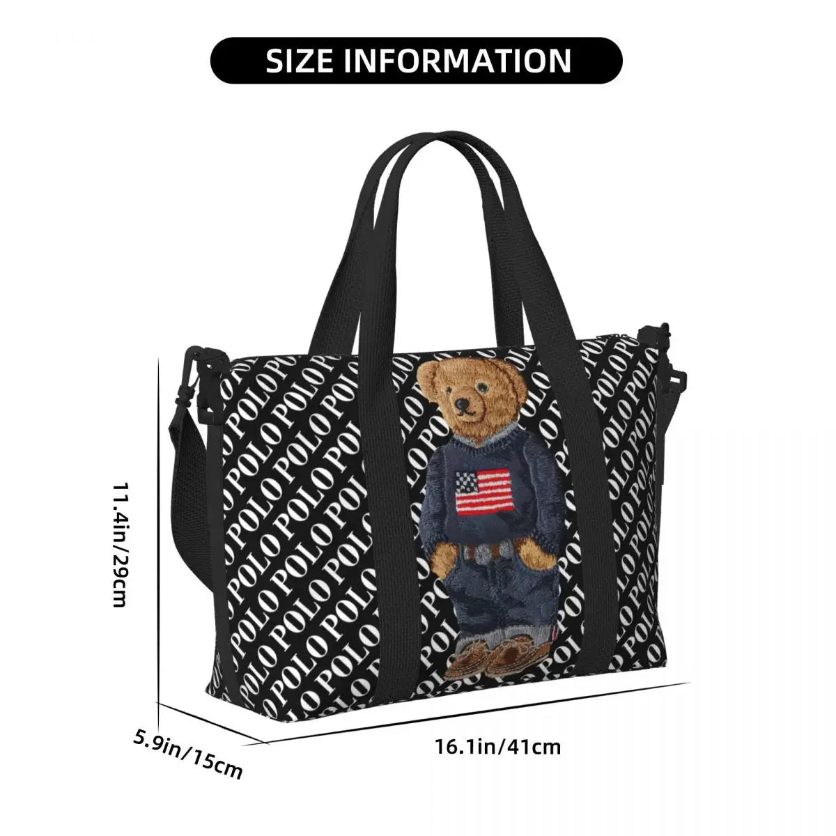 Bear Shoulder Beach Bag