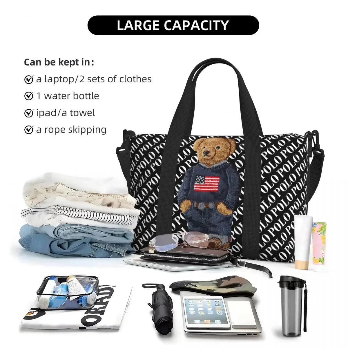 Bear Shoulder Beach Bag