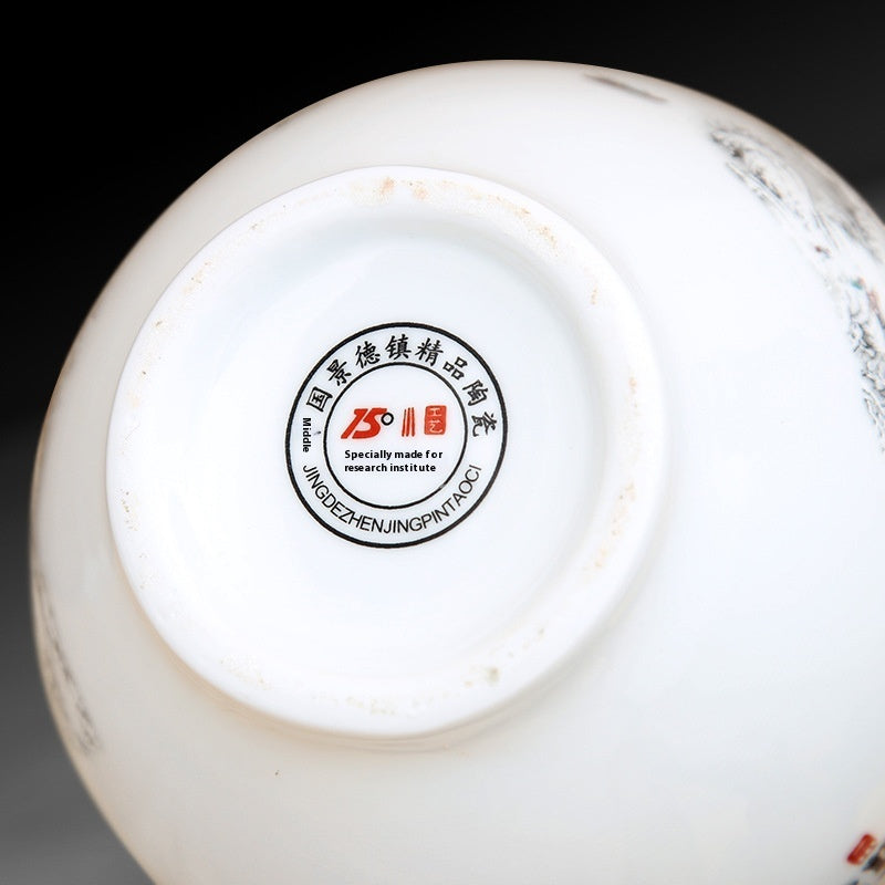 Jingdezhen Ceramics Chinese Style Vase with Base