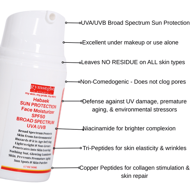 Habaek Sun Protection Face Moisturizer SPF50