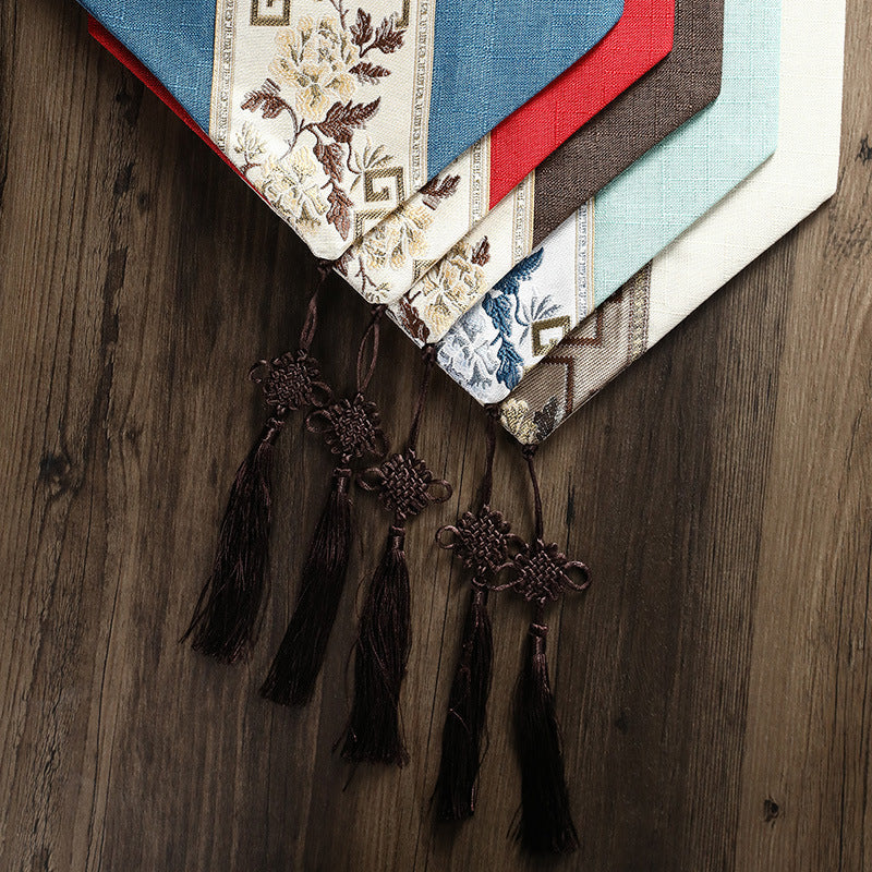 Chinese Style Zen Fabric Long Table Runner
